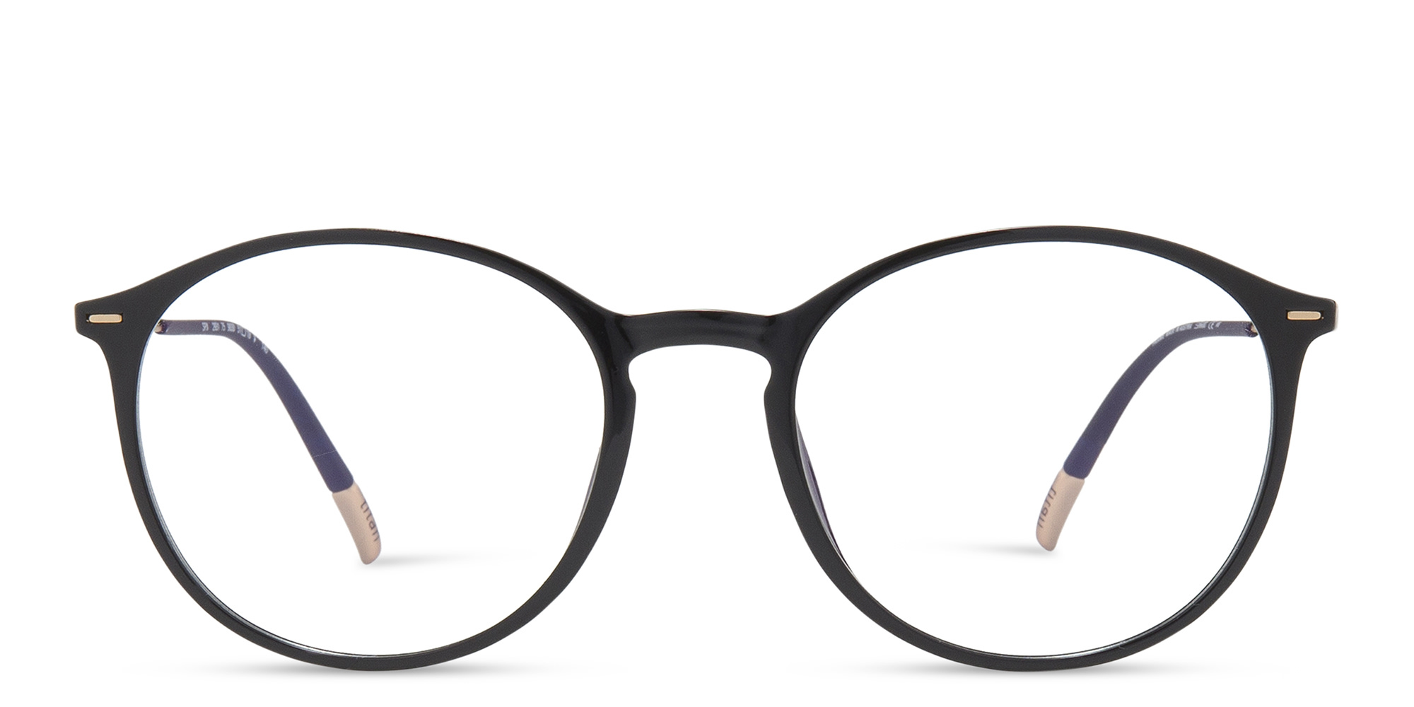 Shop Silhouette Unisex Round Eyeglasses in Black online.