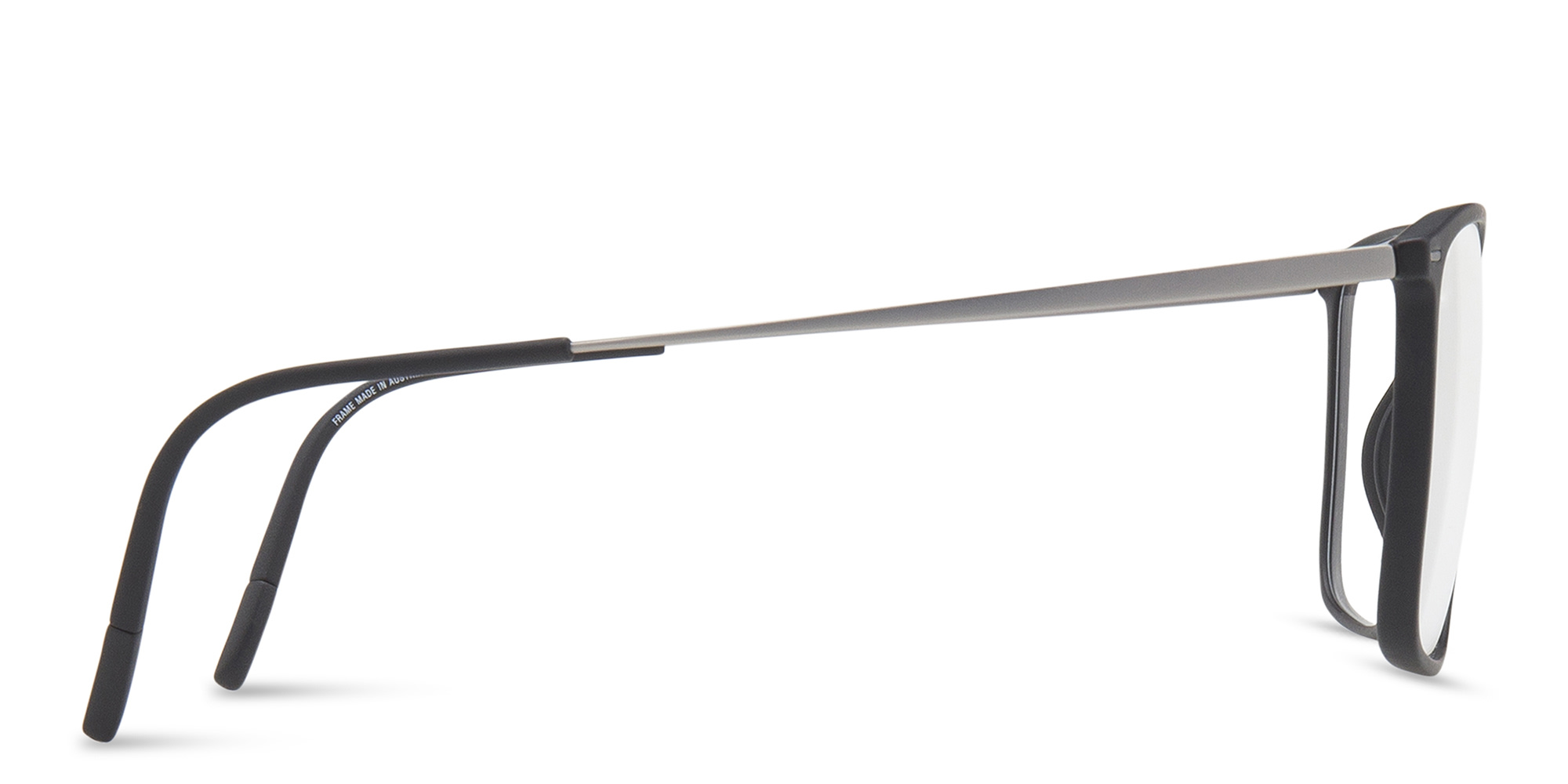 Shop Silhouette Square Eyeglasses in Black online.