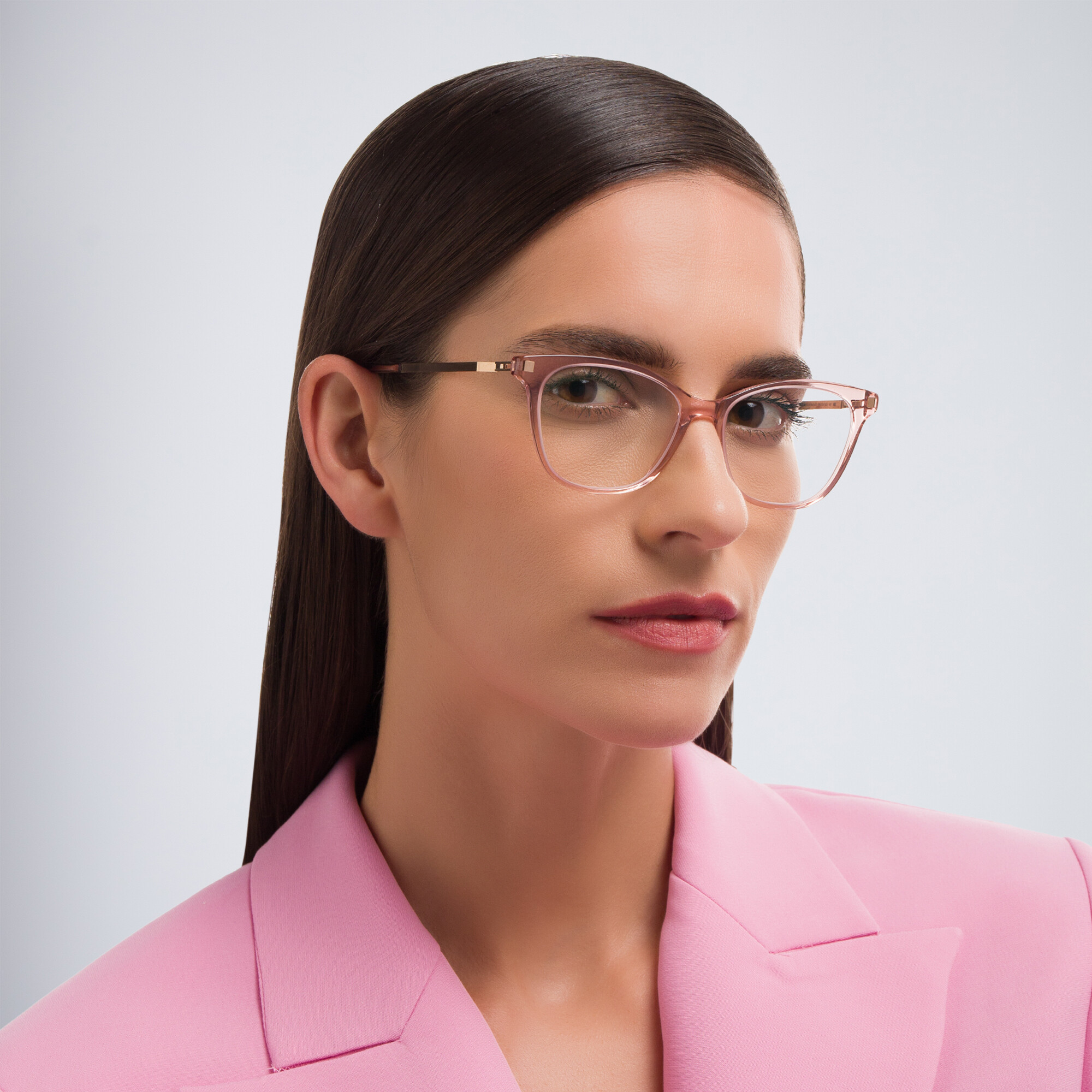Shop MYKITA Cat-Eye Eyeglasses in Light Pink online.