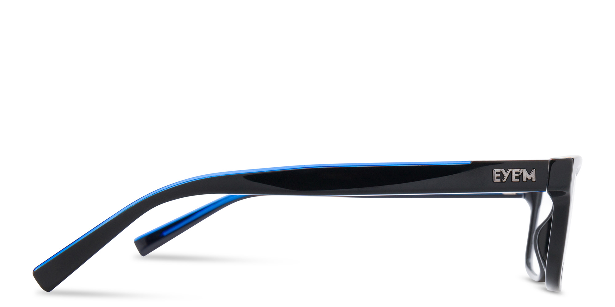 EYE'M Rectangle Eyeglasses in Black – Product Photo 2