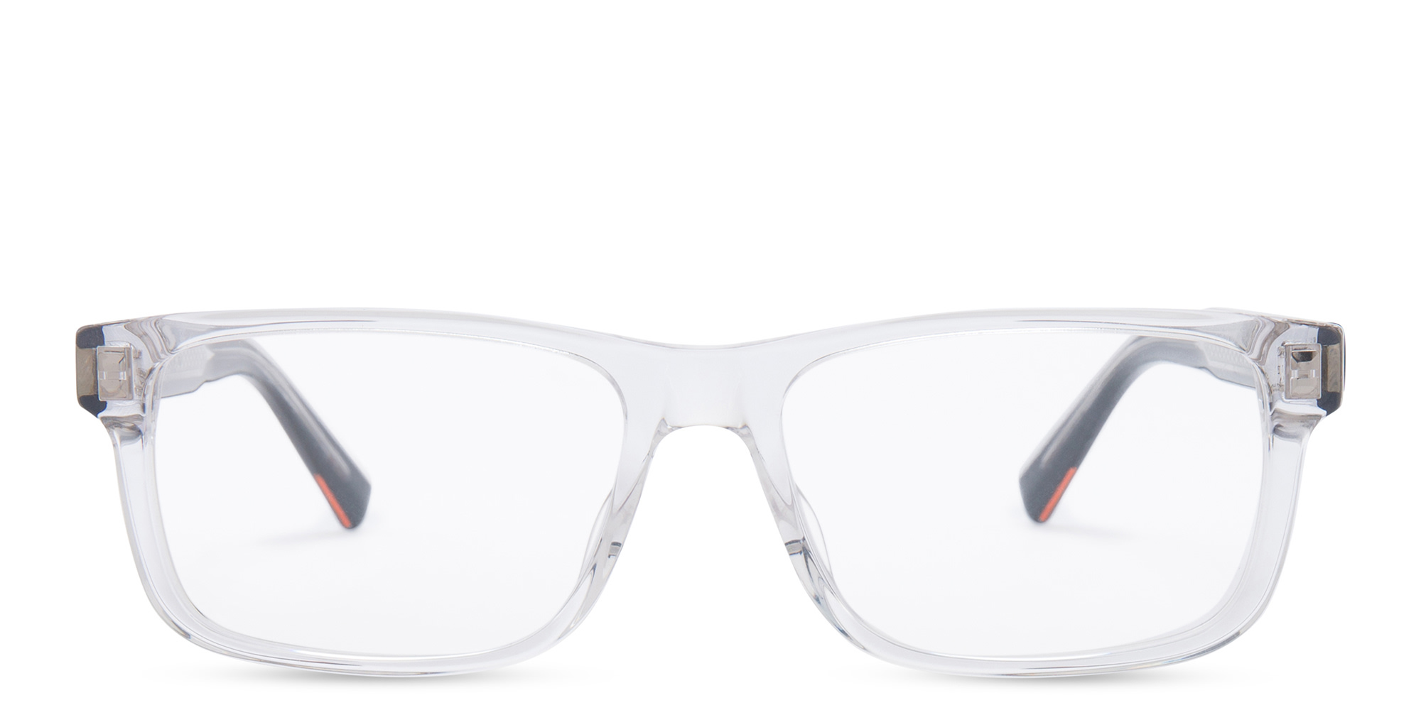 EYE'M Rectangle Eyeglasses in Transparent – Product Photo 1