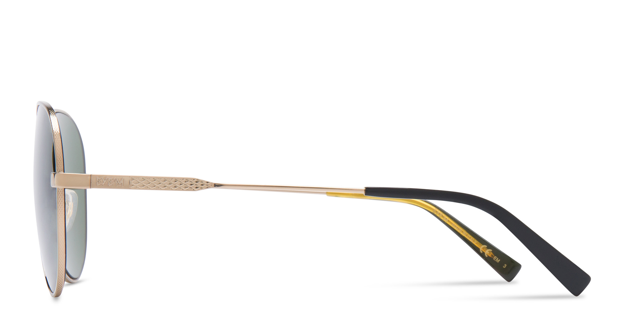 EYE'M Aviator Sunglasses in Rose Gold – Product Photo 3