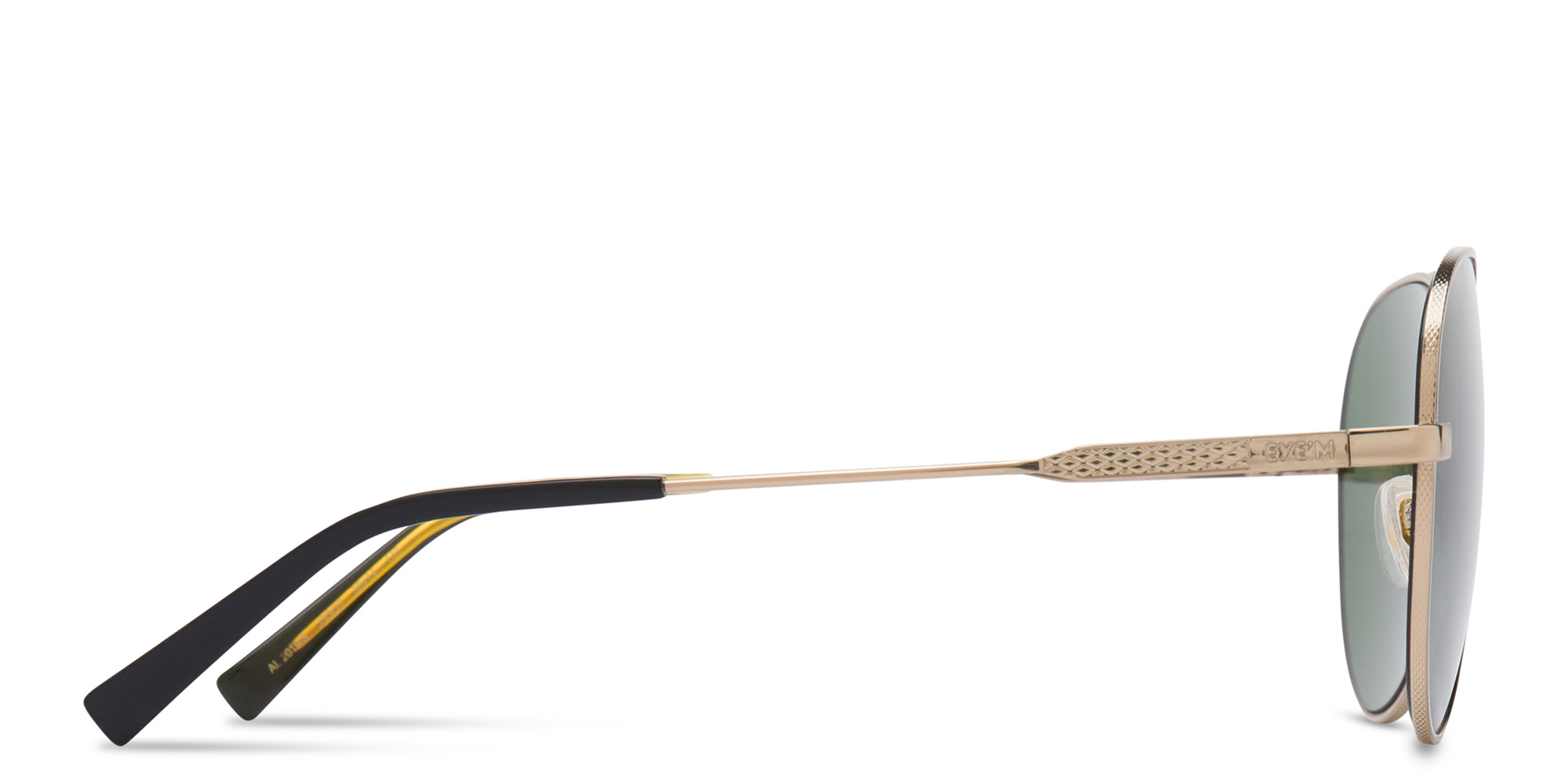 EYE'M Aviator Sunglasses in Rose Gold – Product Photo 4