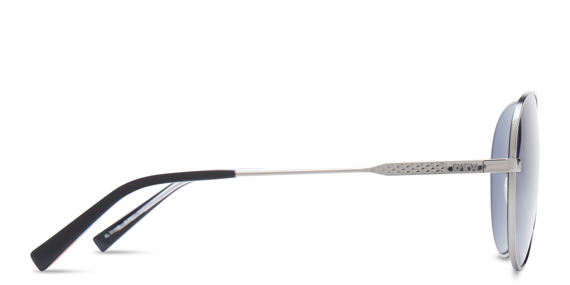 EYE'M Aviator Sunglasses in Silver – Product Photo 3