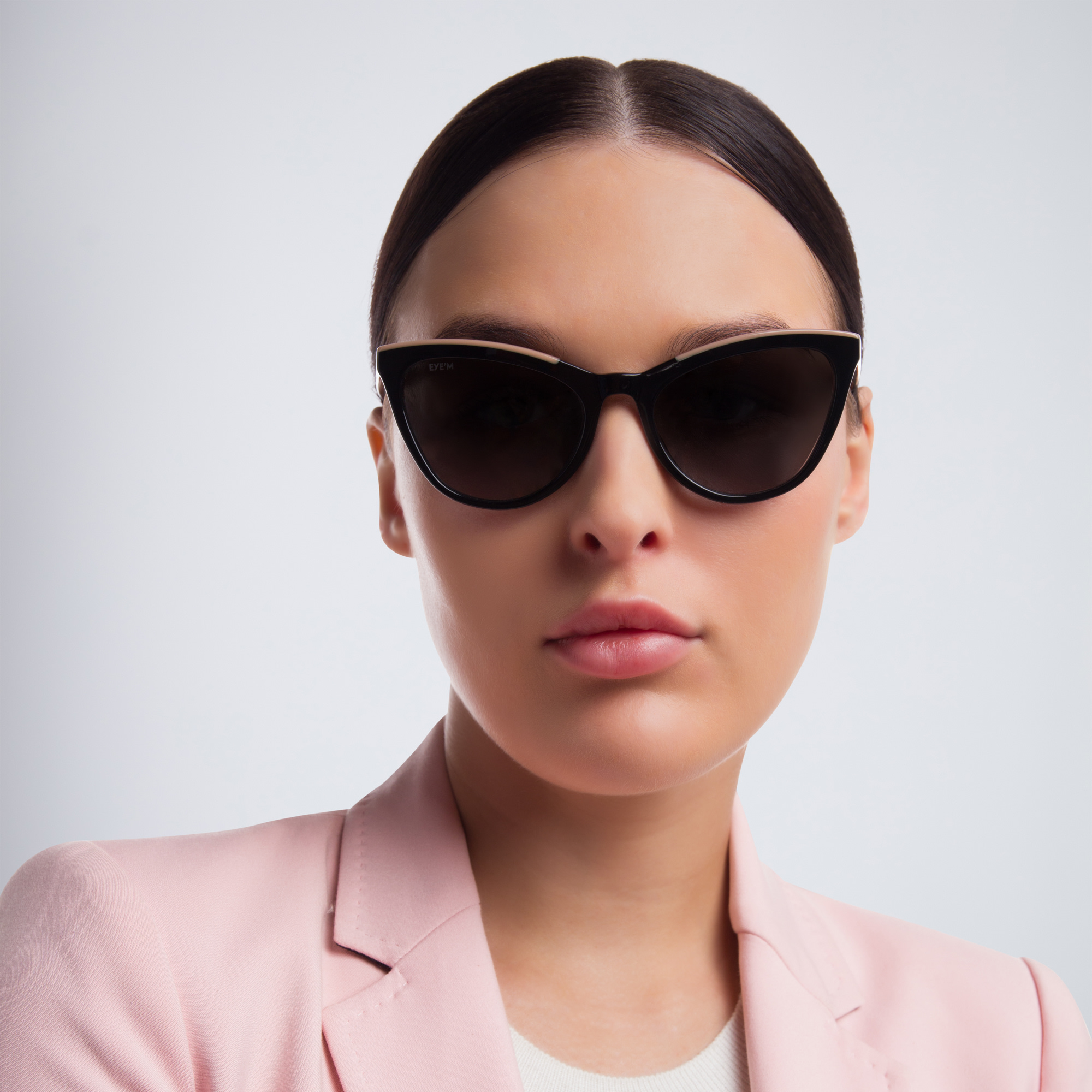 Shop EYE'M Cat Eye Sunglasses in Black online.