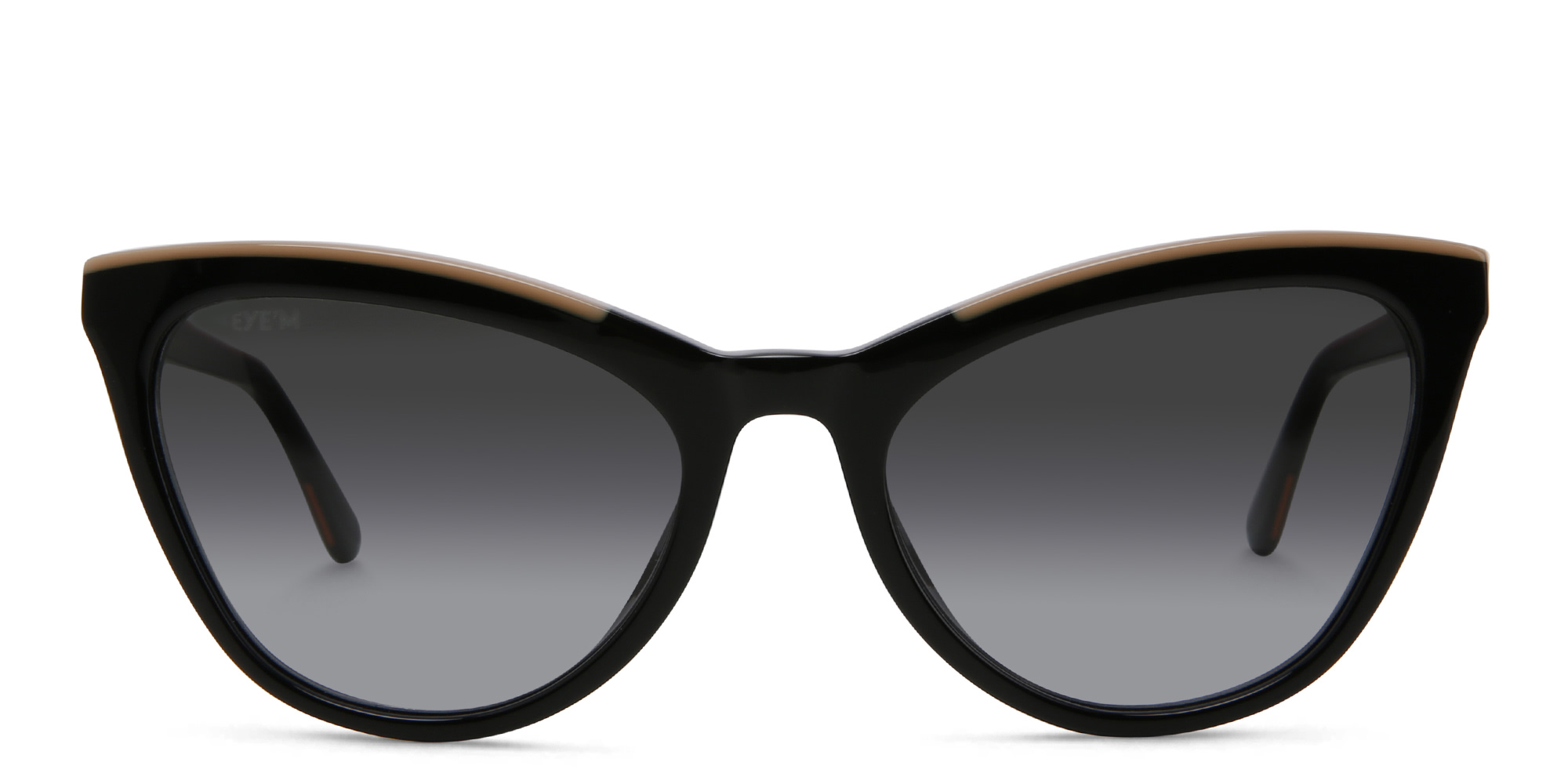 تسوق نظارة شمسية بإطار كات آي EYE'M بلون أسود أونلاين.