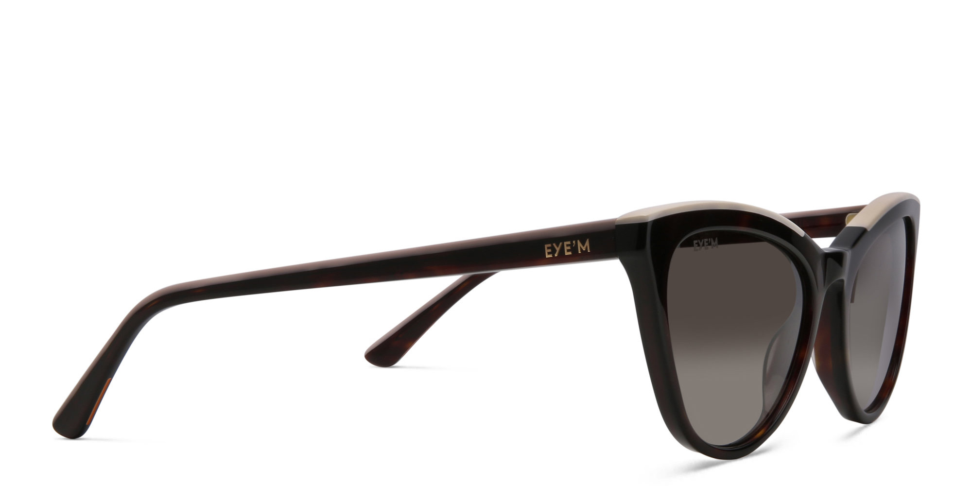 EYE'M Cat Eye Sunglasses in Havana – Product Photo 3