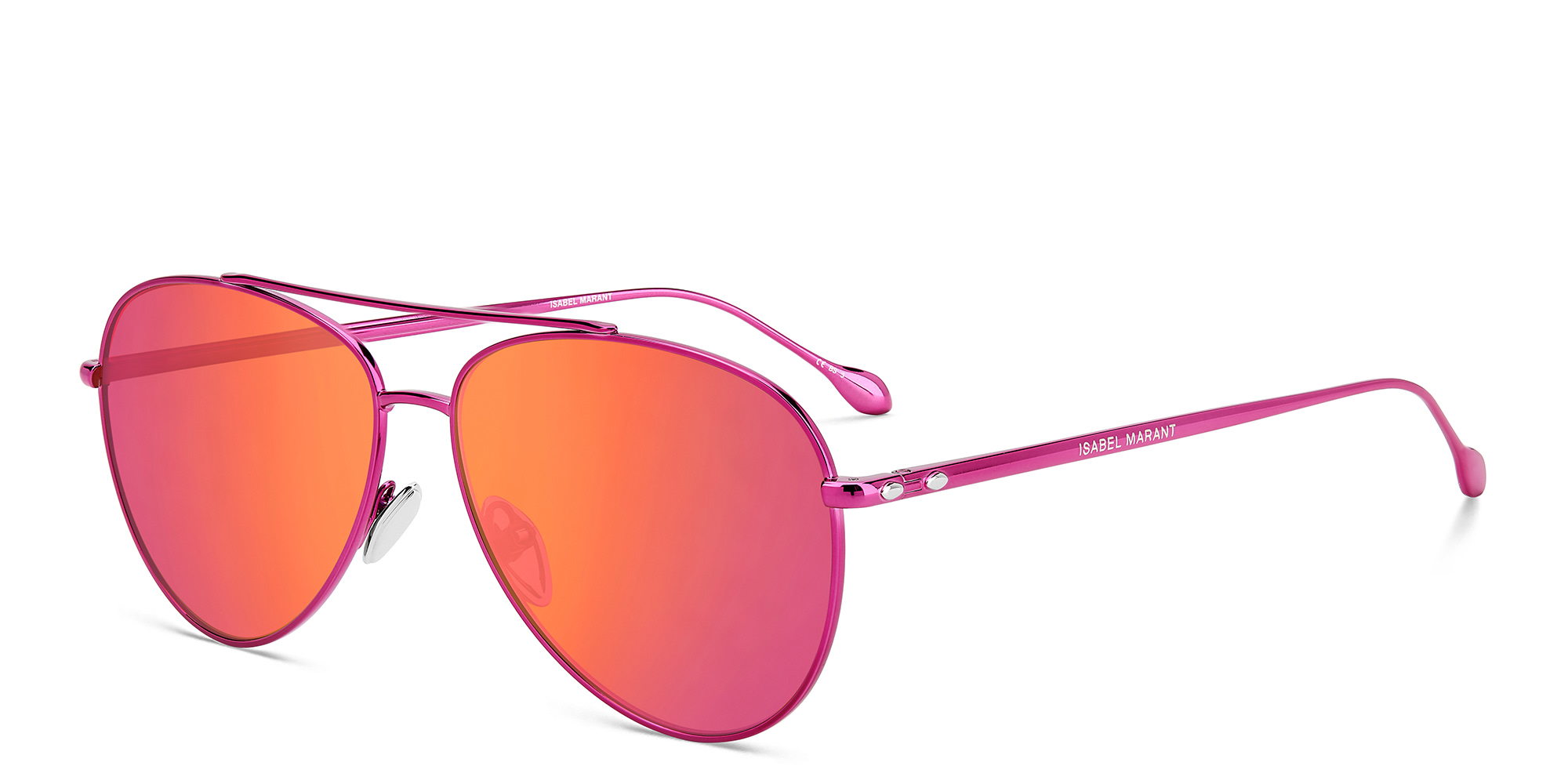 ISABEL MARANT Aviator Sunglasses in Pink – Product Photo 2