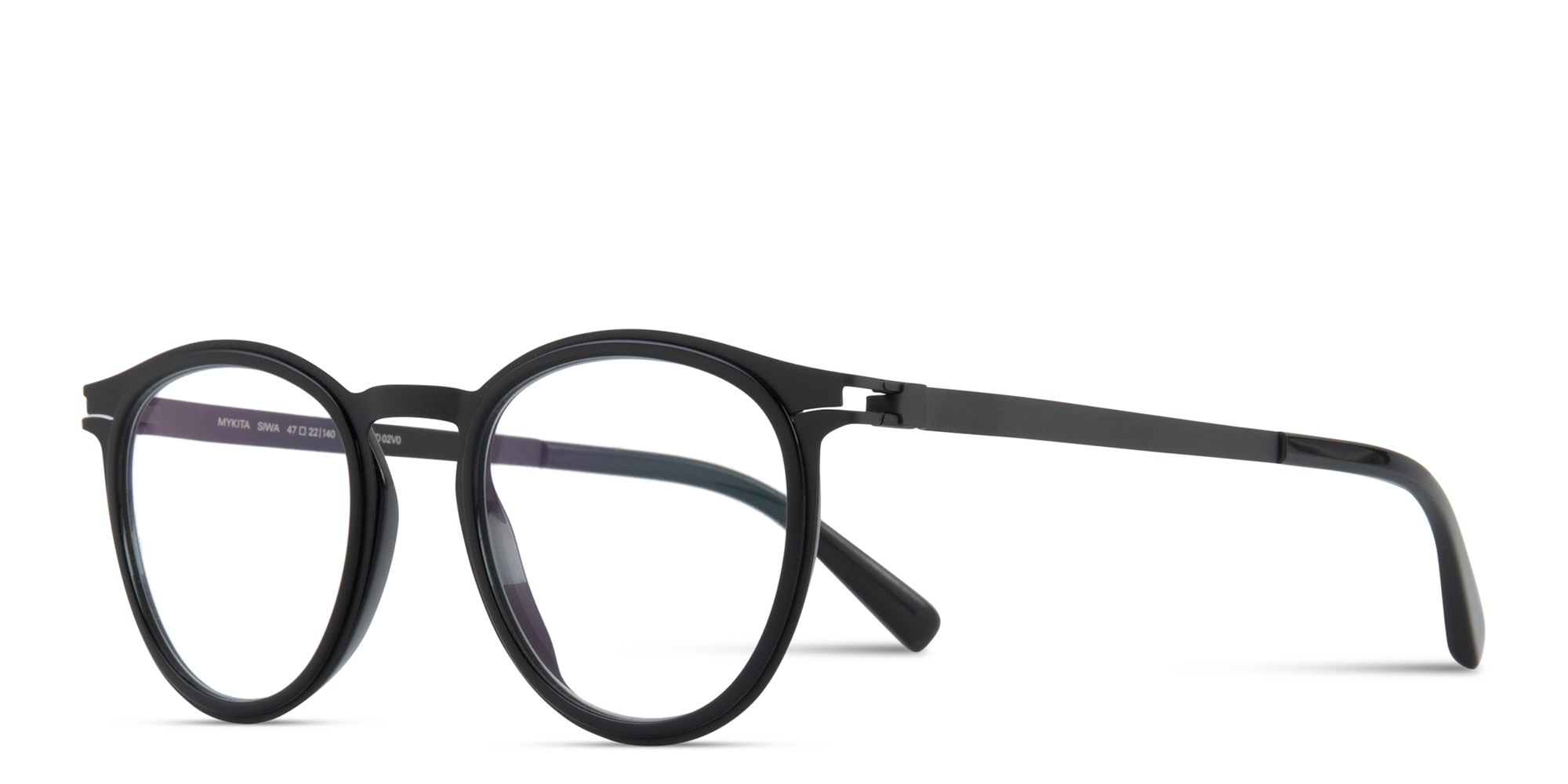 Shop MYKITA Siwa Round Eyeglasses in Black online.