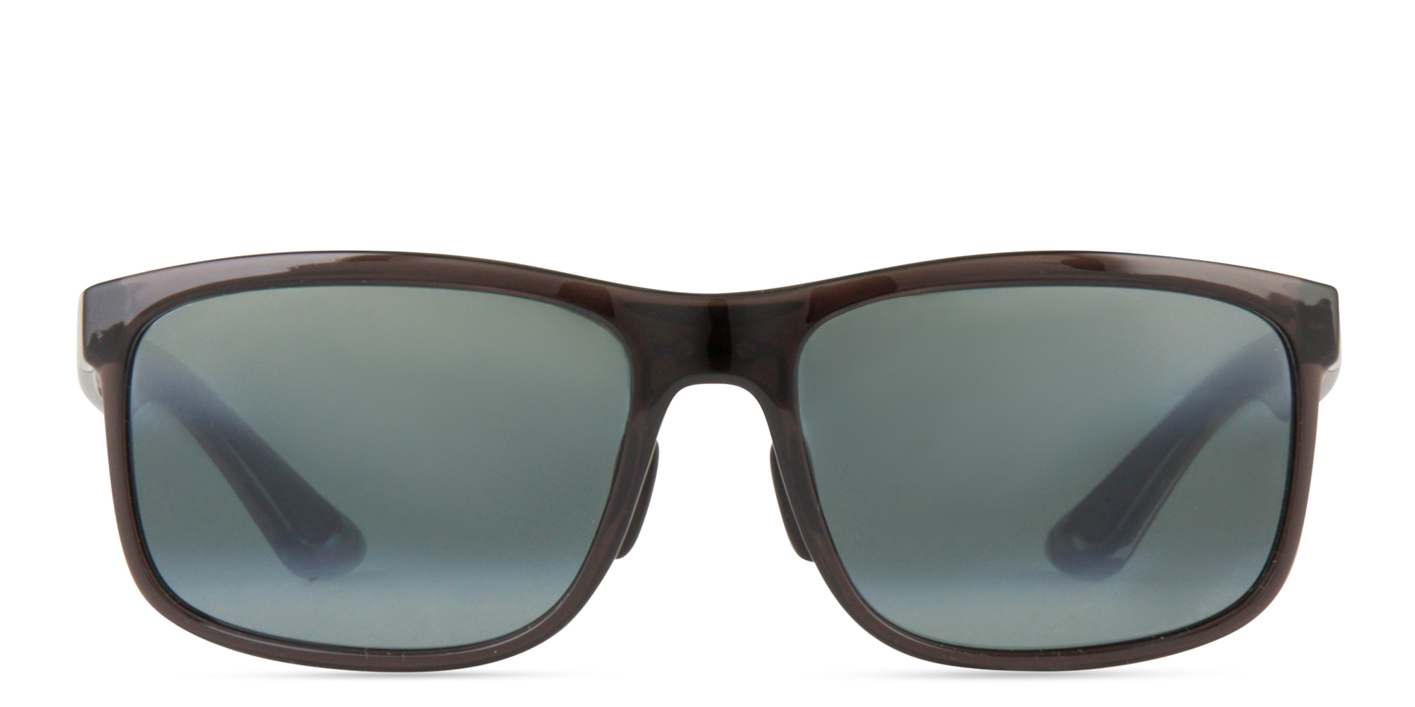 Maui Jim Huelo Unisex Rectangle Sunglasses in Grey – Product Photo 1
