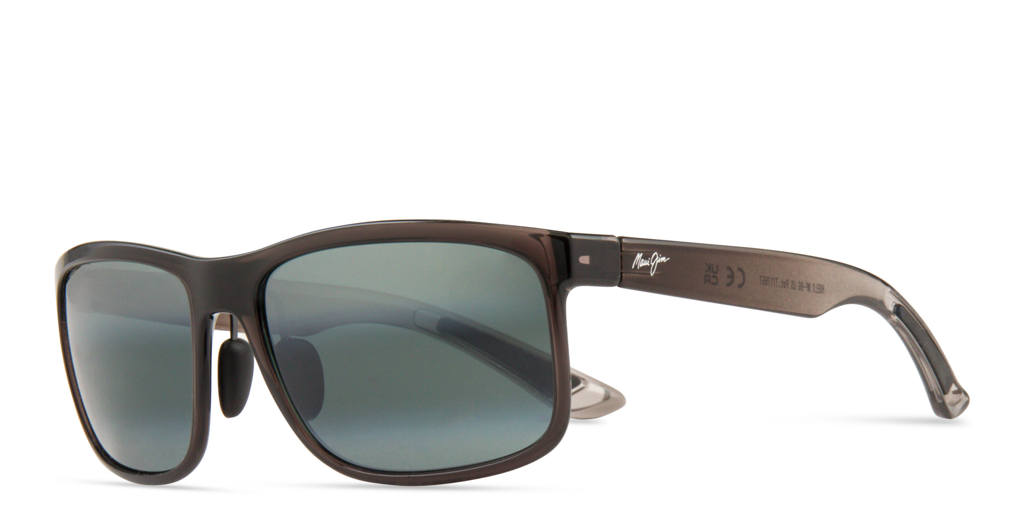 Maui Jim Huelo Unisex Rectangle Sunglasses in Grey – Product Photo 2