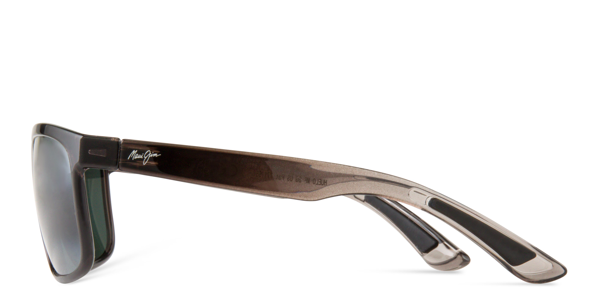 Maui Jim Huelo Unisex Rectangle Sunglasses in Grey – Product Photo 4