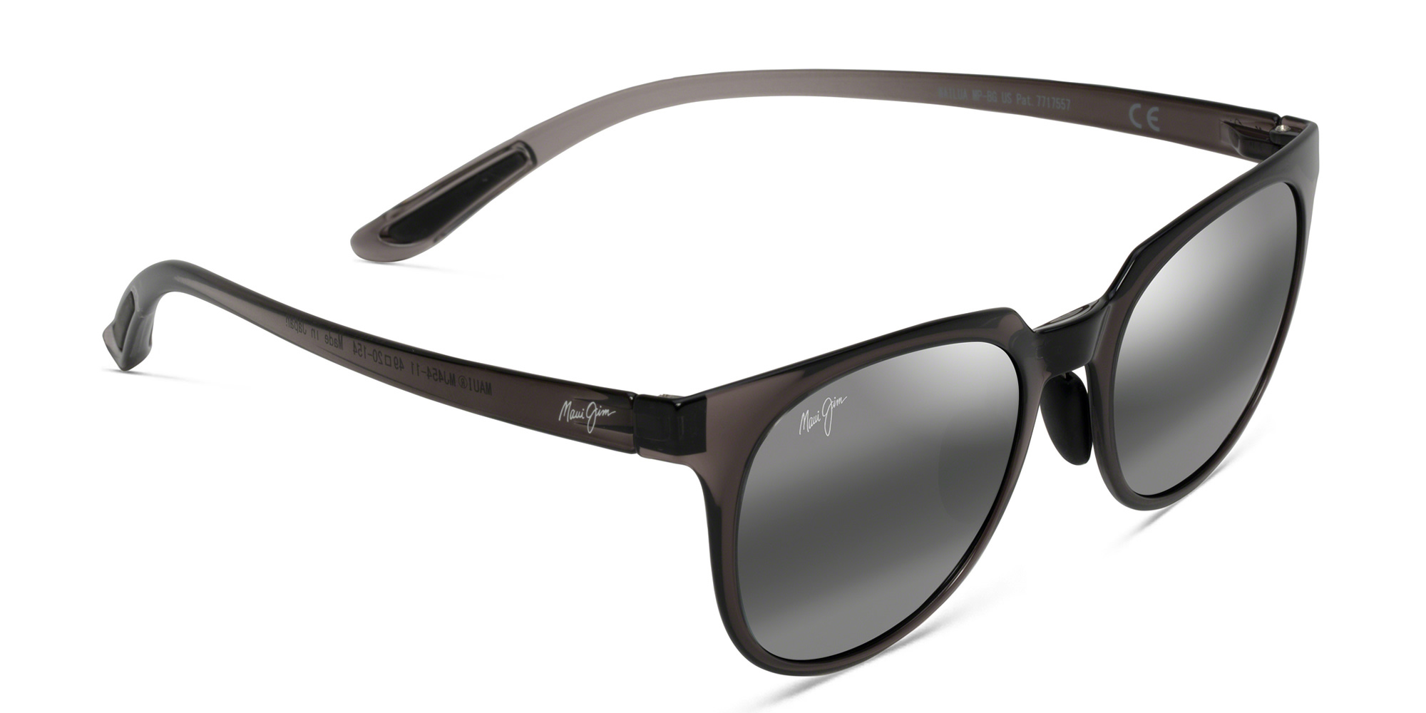 Shop Maui Jim Wailua Round Sunglasses in Grey online.