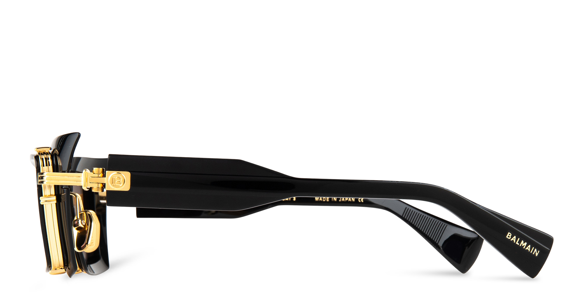 Shop BALMAIN Admirable Unisex Square Sunglasses in Black online.