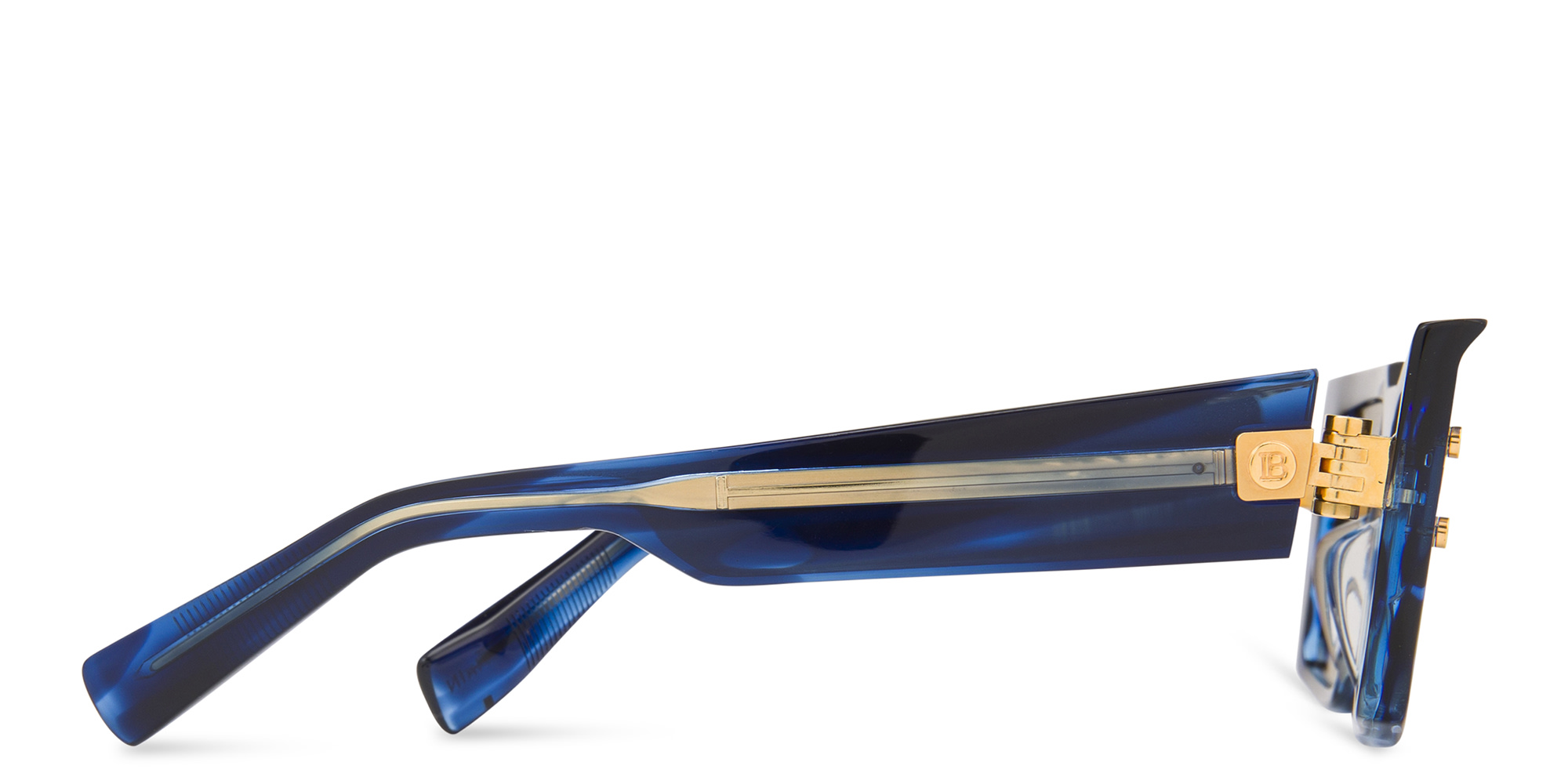 BALMAIN Unisex Square Sunglasses in Blue – Product Photo 4