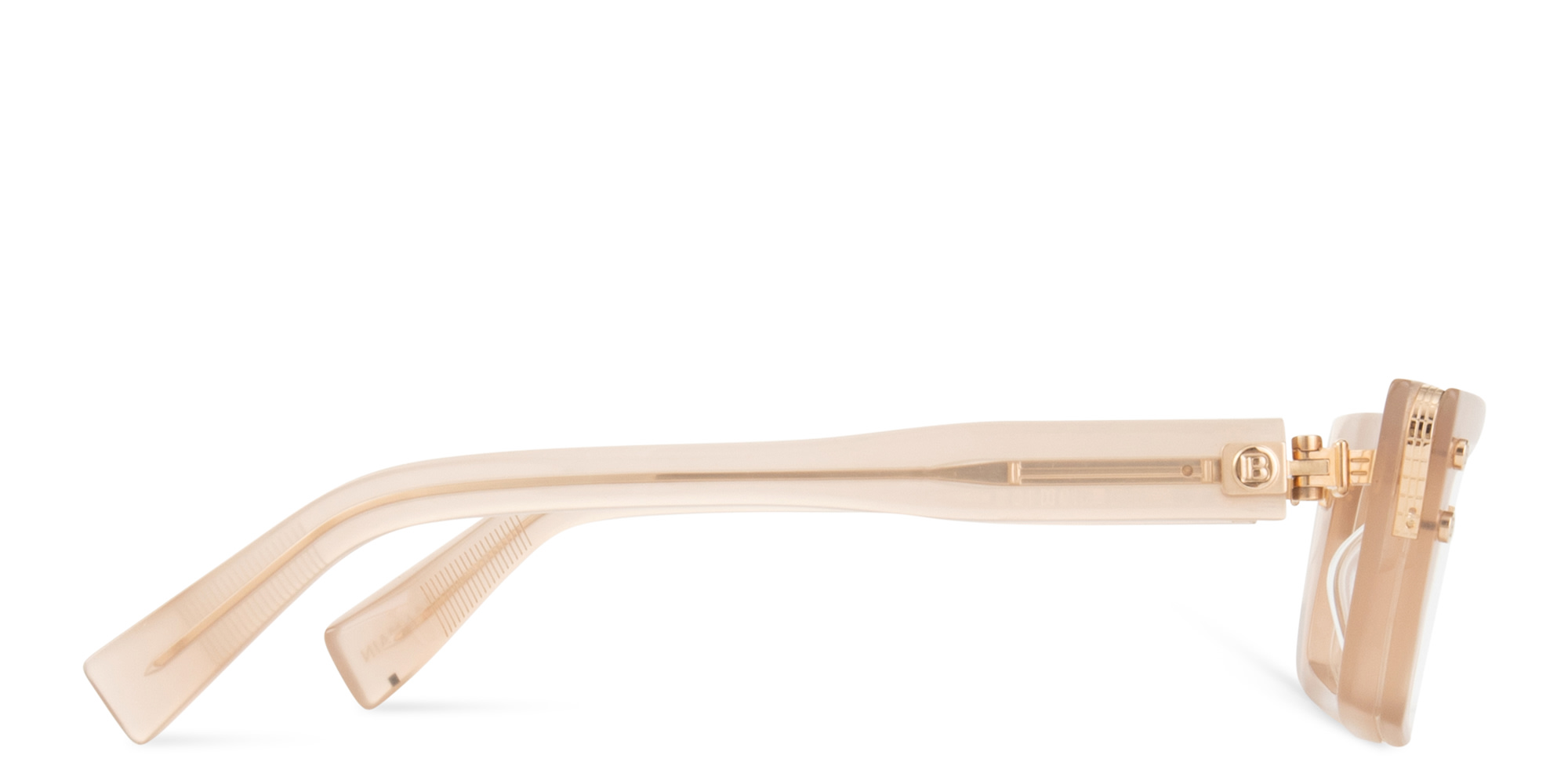 Shop BALMAIN Madame Cat-Eye Eyeglasses in Beige online.