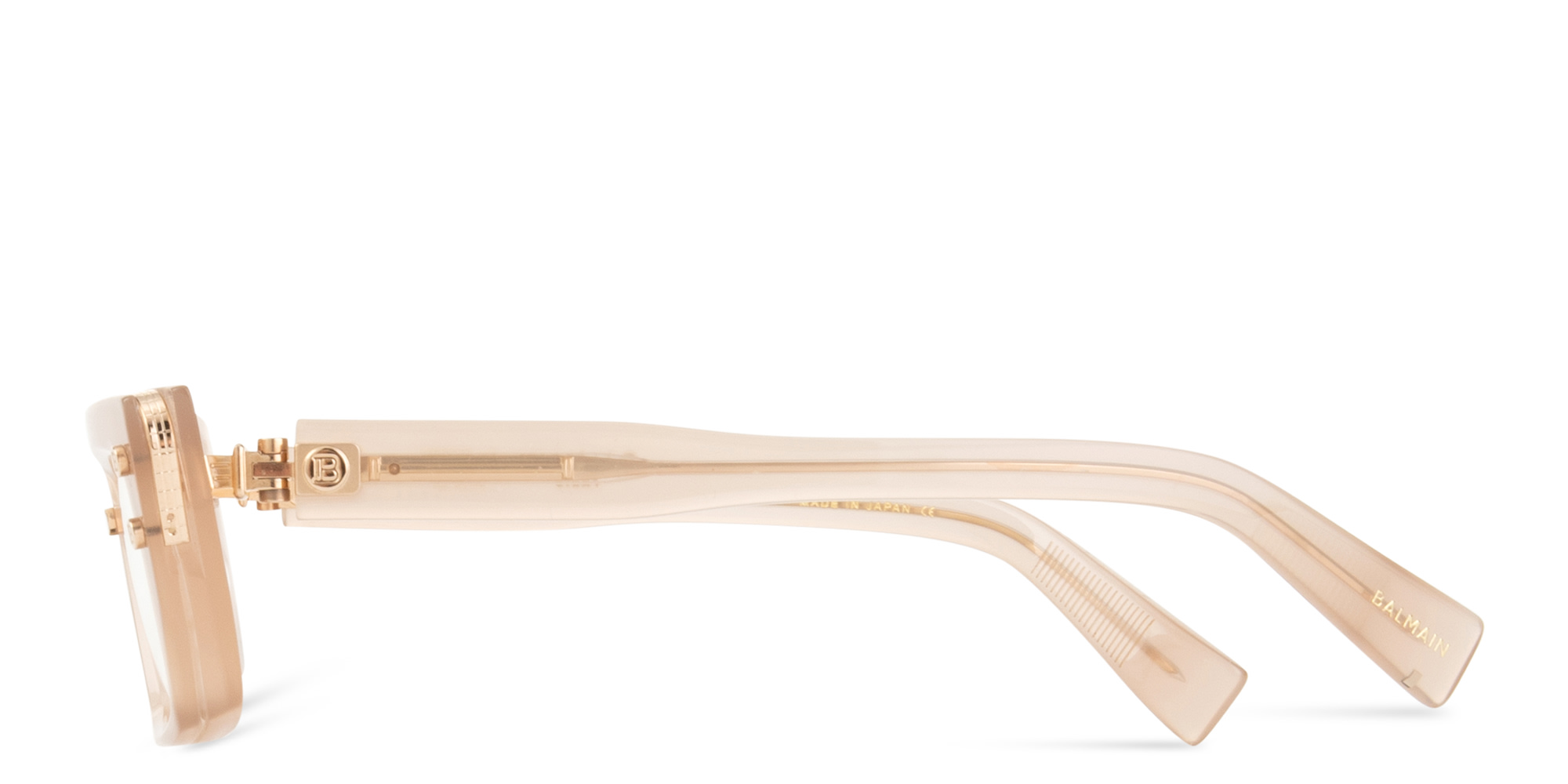 Shop BALMAIN Madame Cat-Eye Eyeglasses in Beige online.