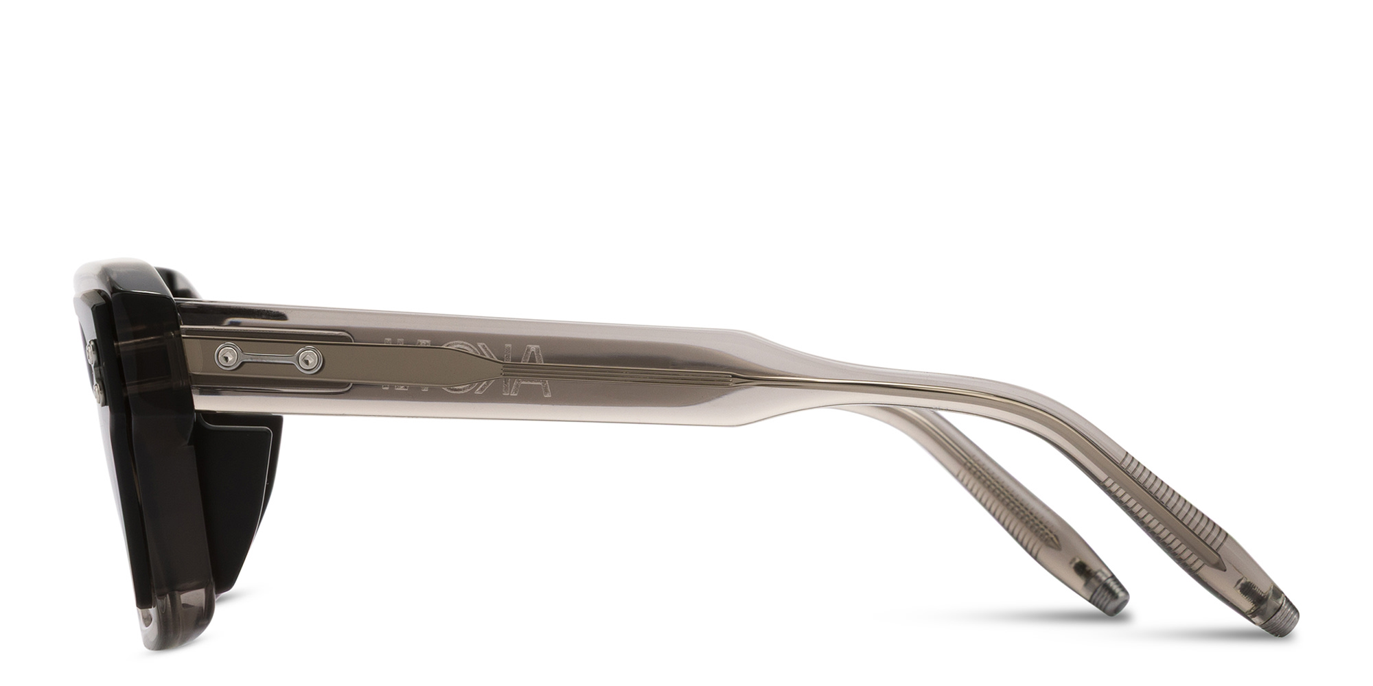 AKONI Hercules Square Sunglasses in Grey – Product Photo 4