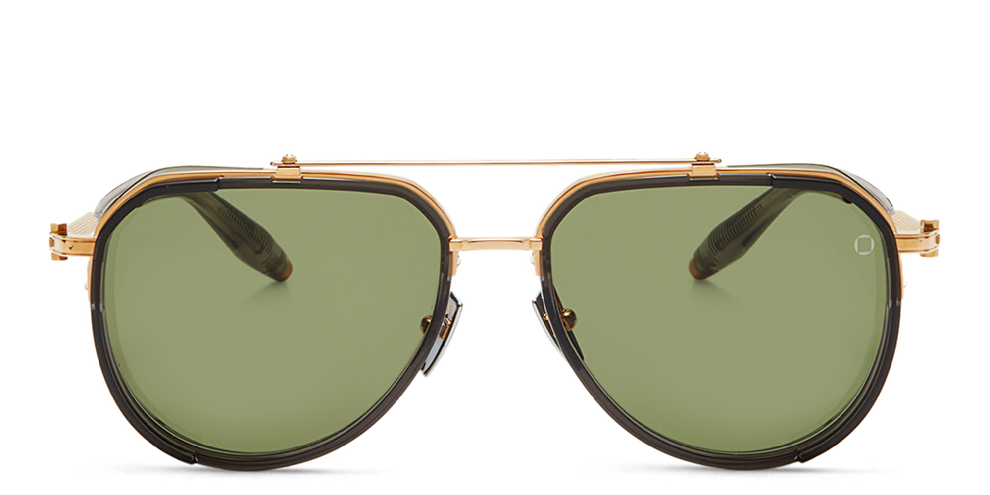 AKONI Echo Aviator Sunglasses in Grey – Product Photo 1
