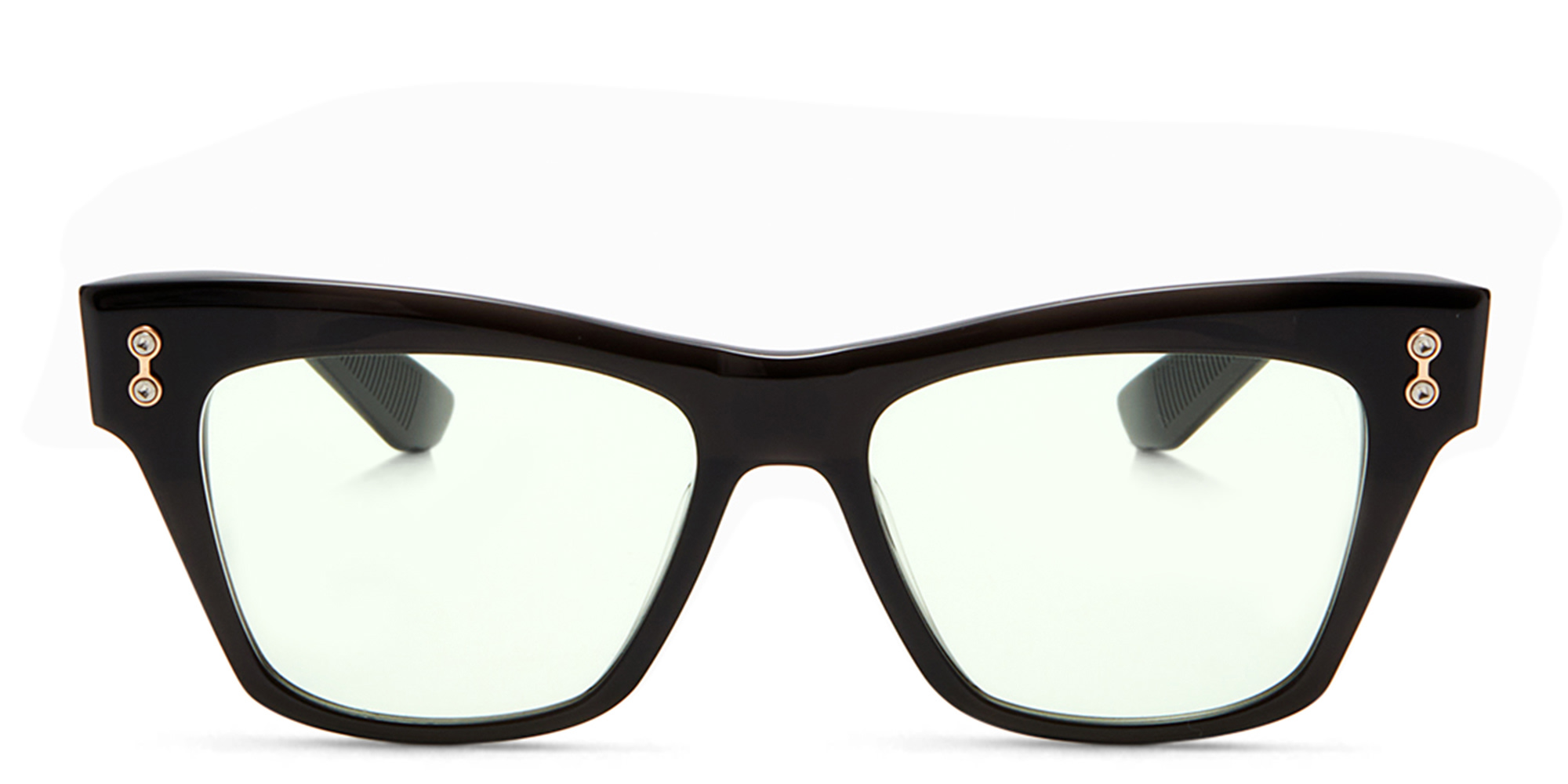 AKONI Sagitta Cat Eye Eyeglasses in Black – Product Photo 1