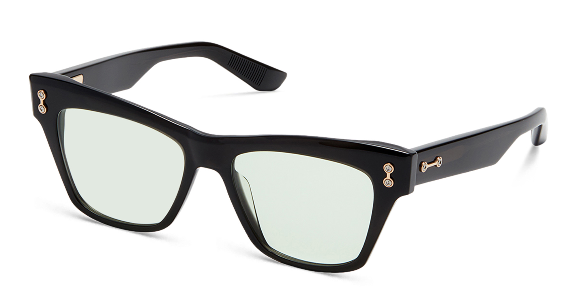 AKONI Sagitta Cat Eye Eyeglasses in Black – Product Photo 2