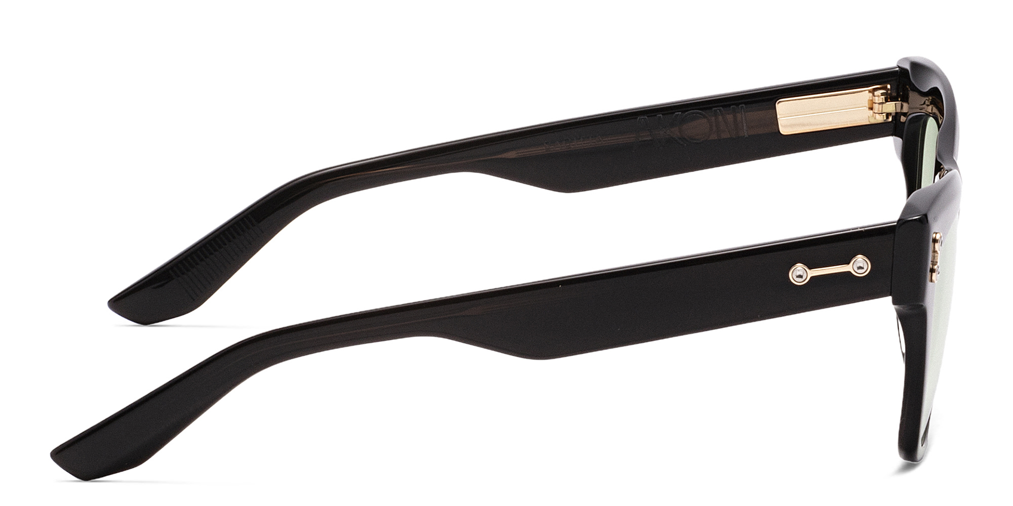 AKONI Sagitta Cat Eye Eyeglasses in Black – Product Photo 3