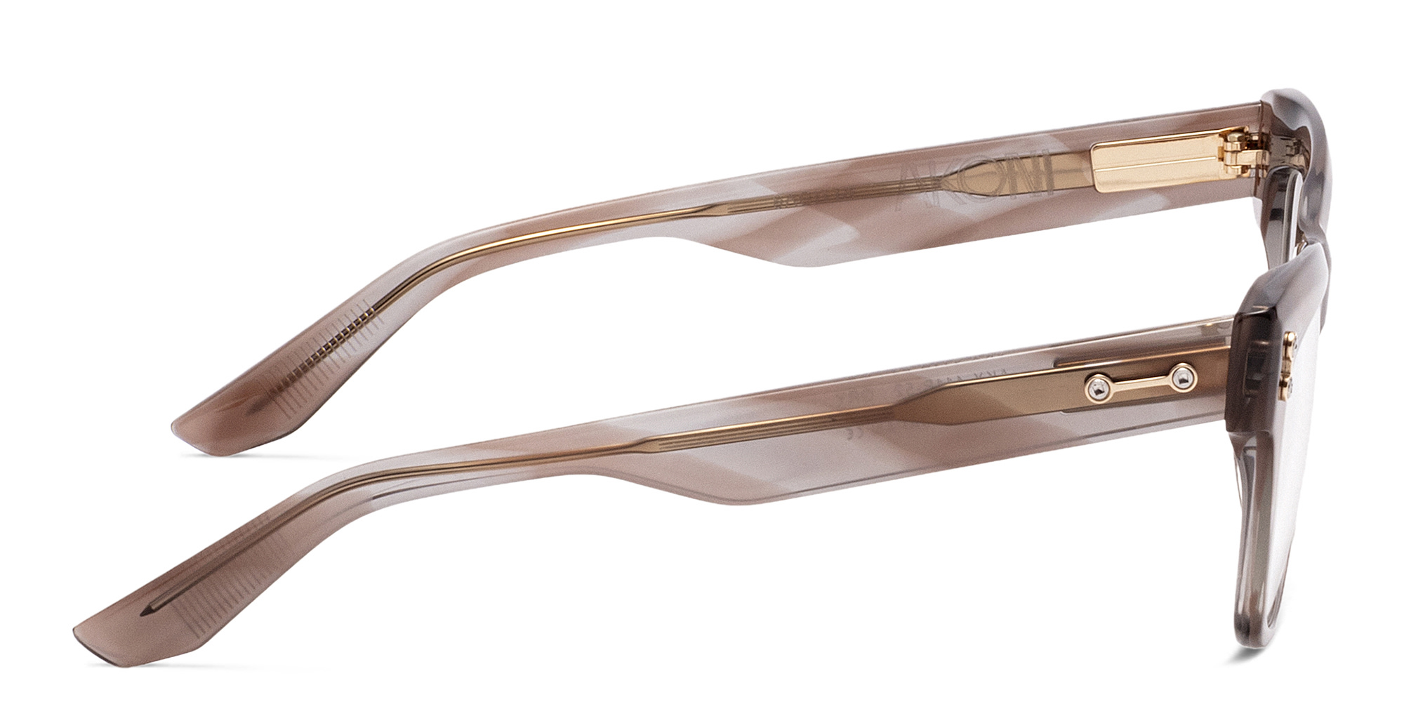 Shop AKONI Sagitta Cat Eye Eyeglasses in Pink online.