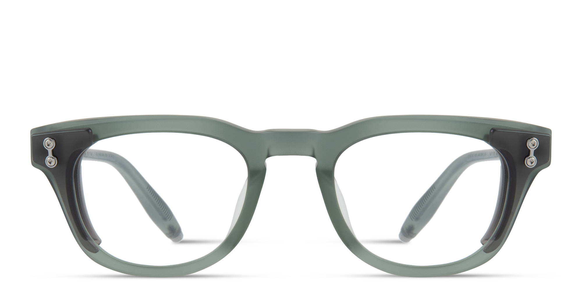 AKONI Orion Round Eyeglasses in Blue – Product Photo 1