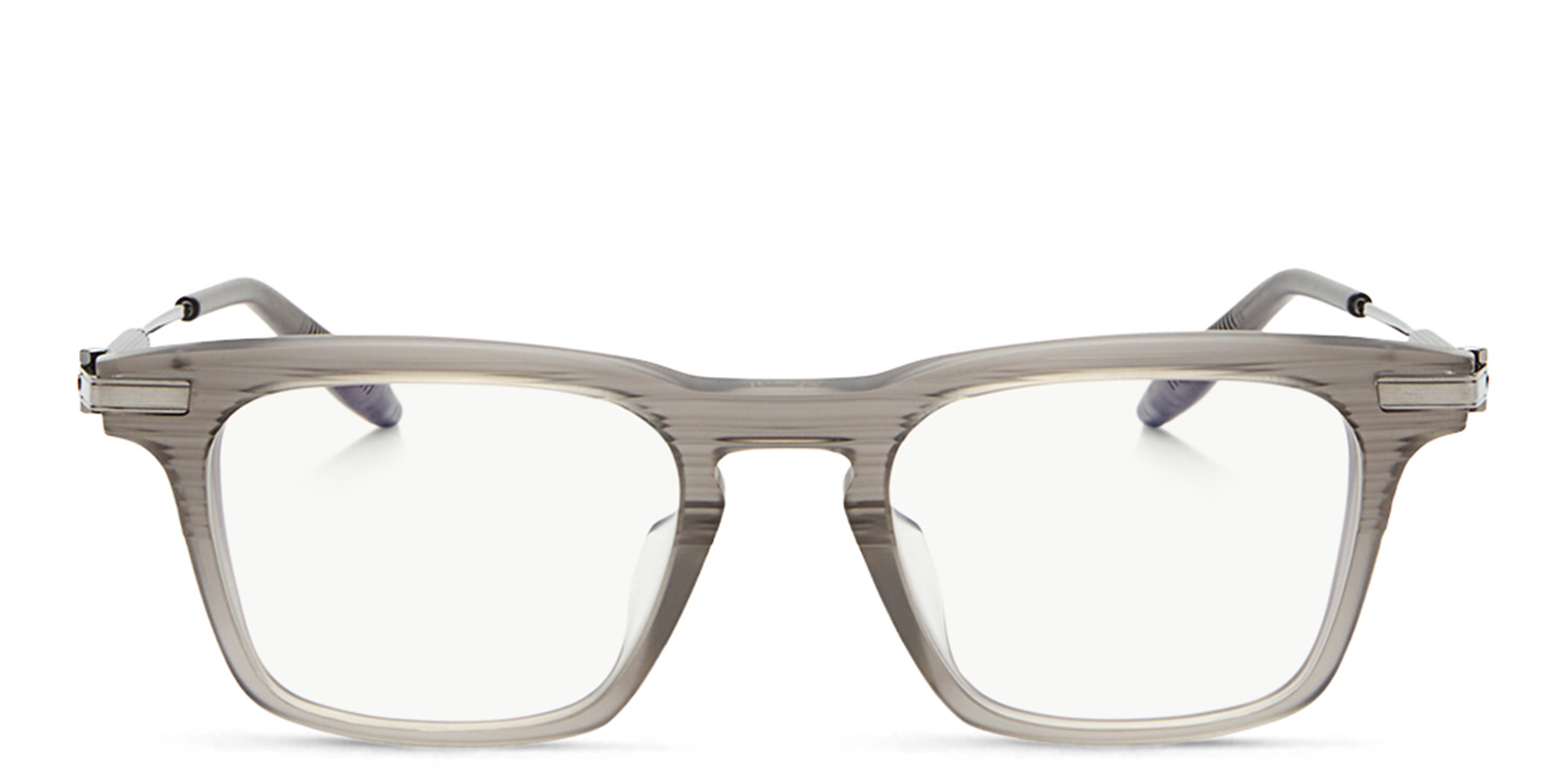 AKONI Zenith Square Eyeglasses in Grey – Product Photo 1