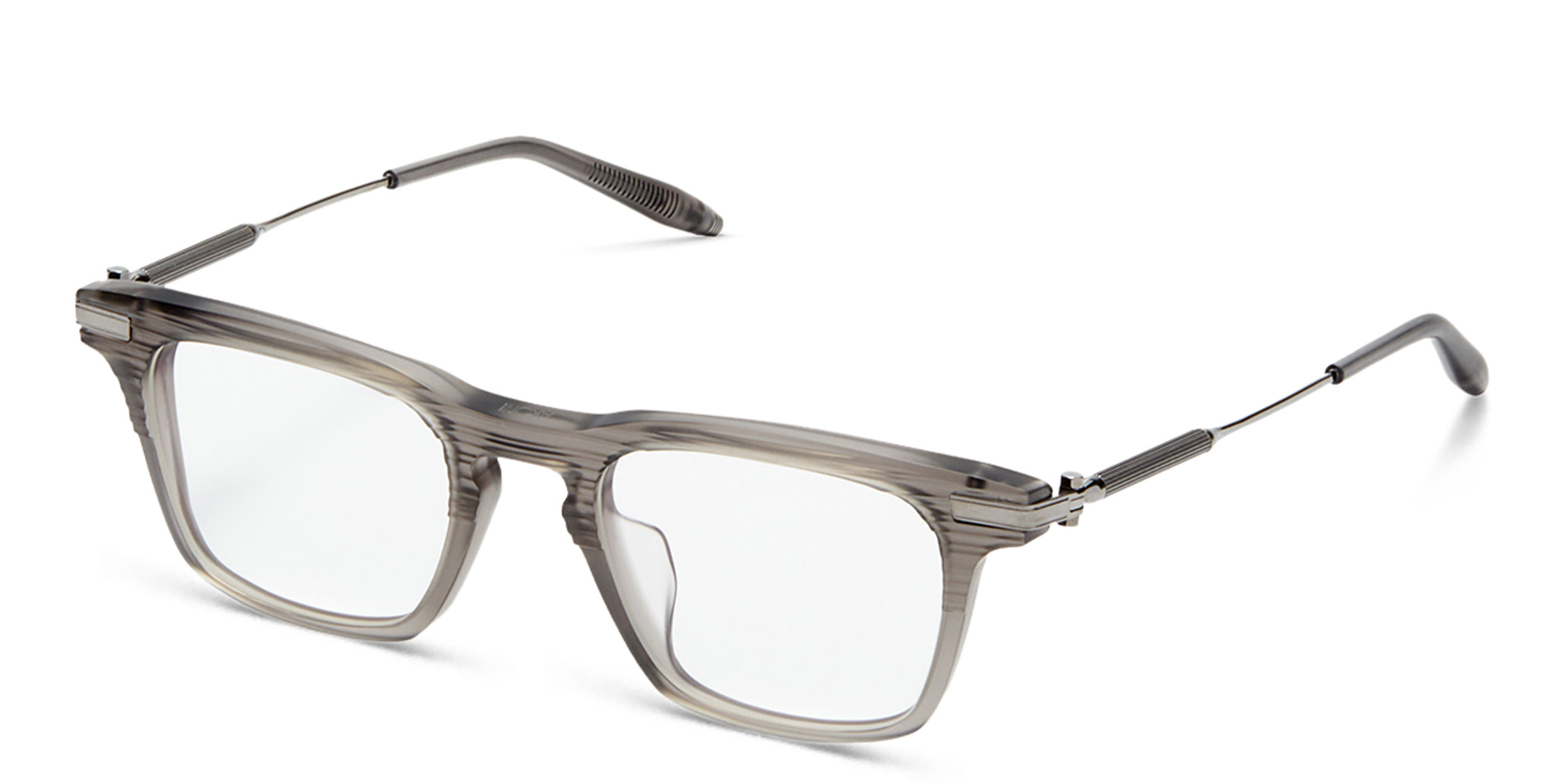 AKONI Zenith Square Eyeglasses in Grey – Product Photo 2