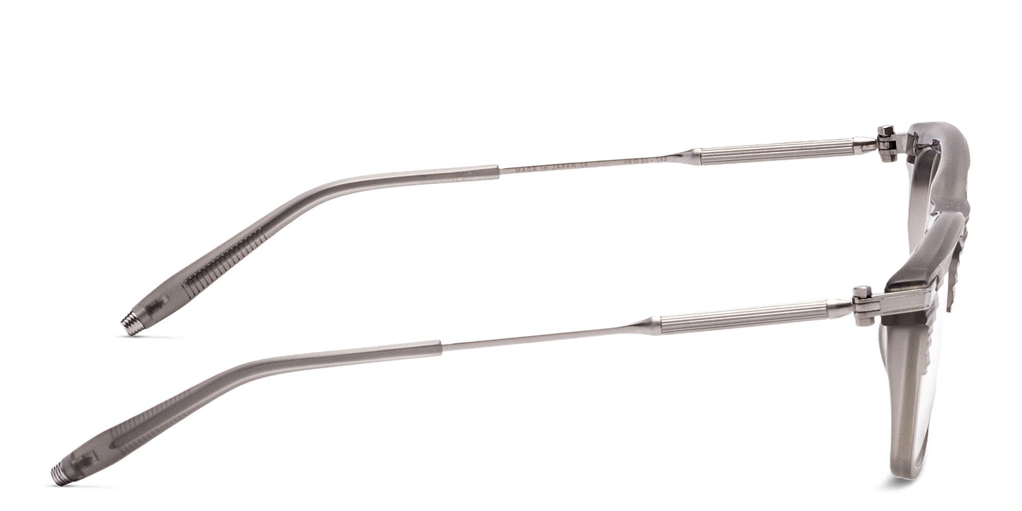 AKONI Zenith Square Eyeglasses in Grey – Product Photo 3