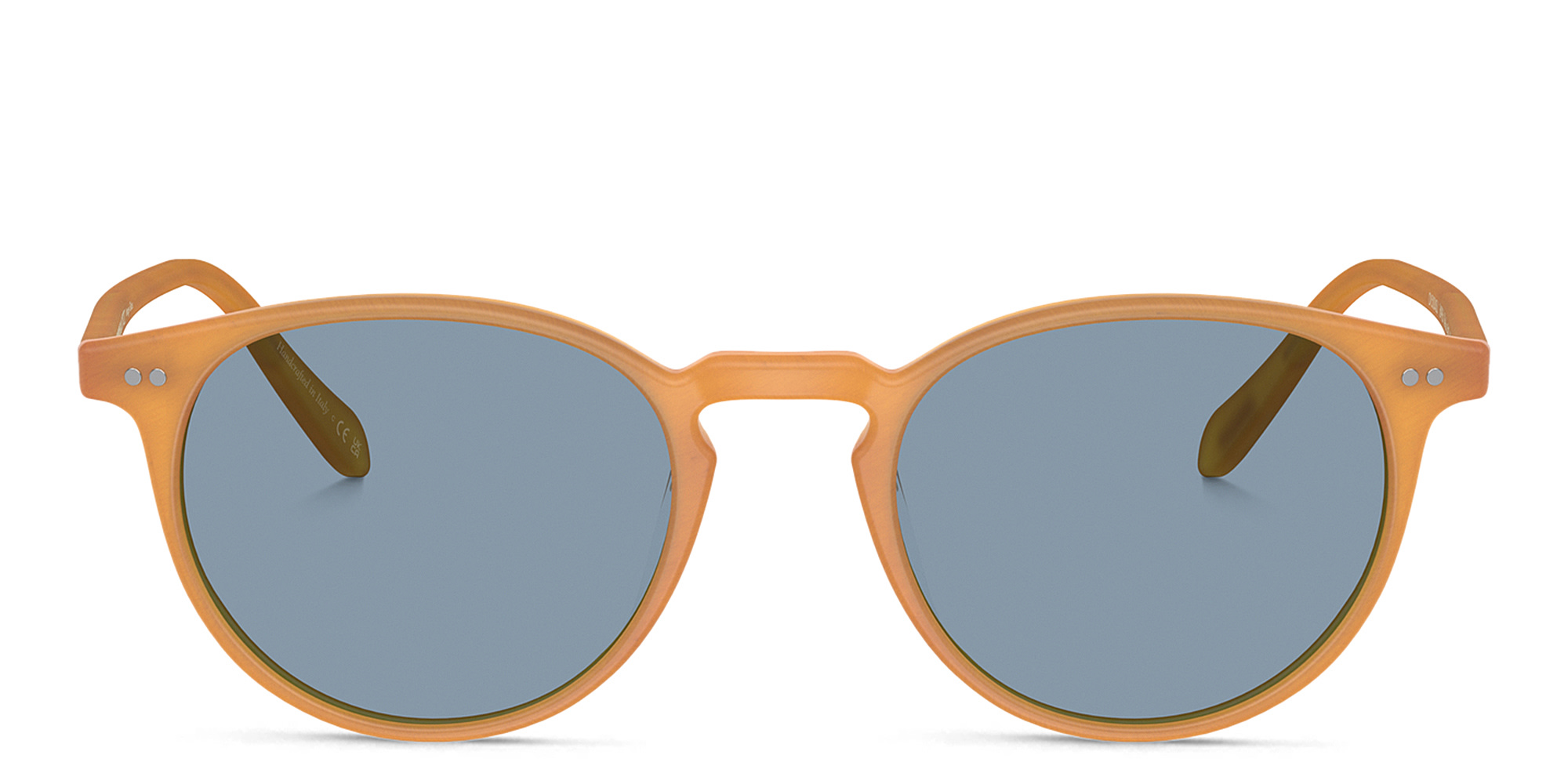 Shop OLIVER PEOPLES Unisex Panthos Sunglasses in Semi-Matte Amber Tortoise online.