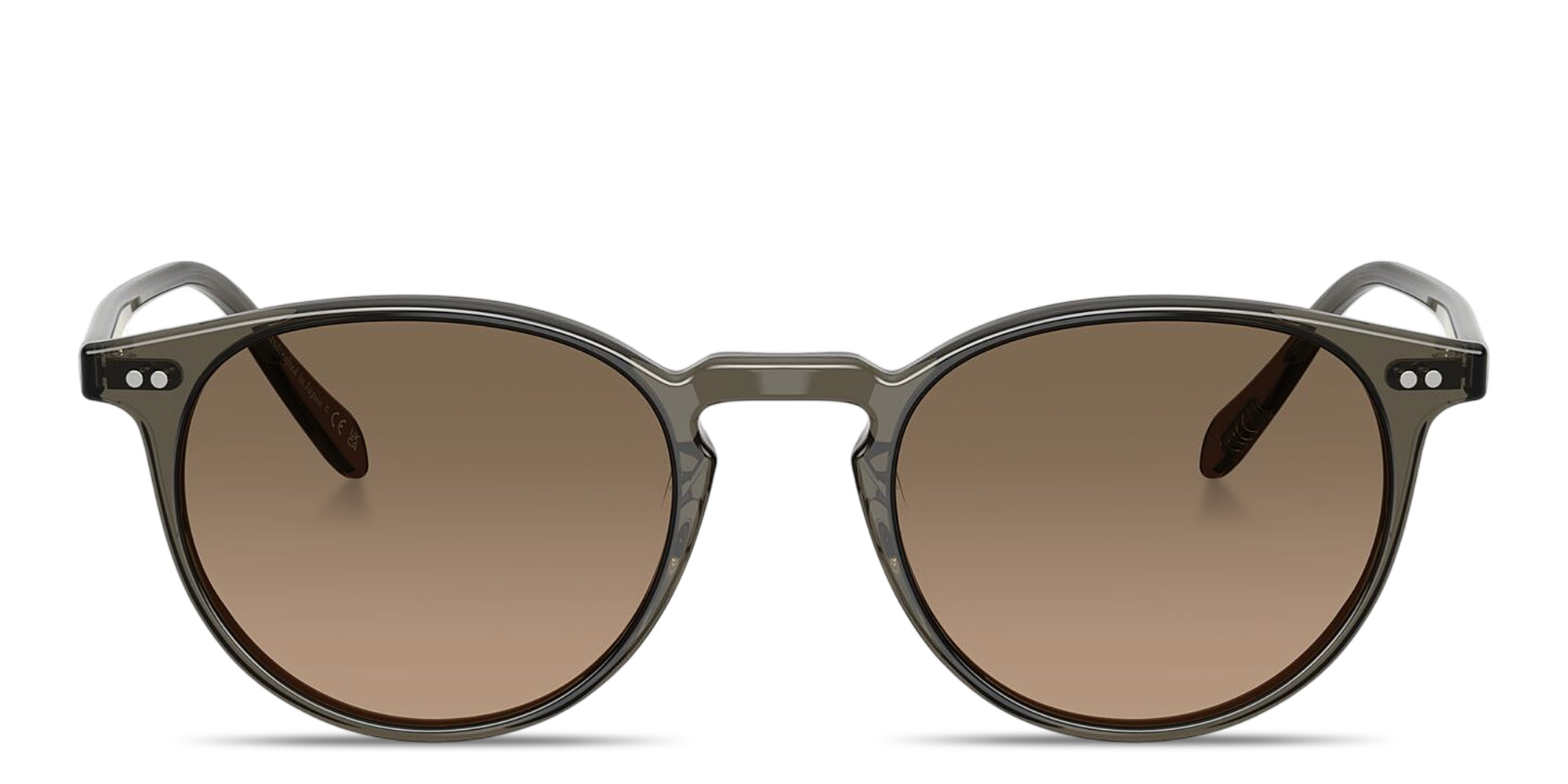 Shop OLIVER PEOPLES Riley Sun Unisex Panthos Sunglasses in Inkwell online.