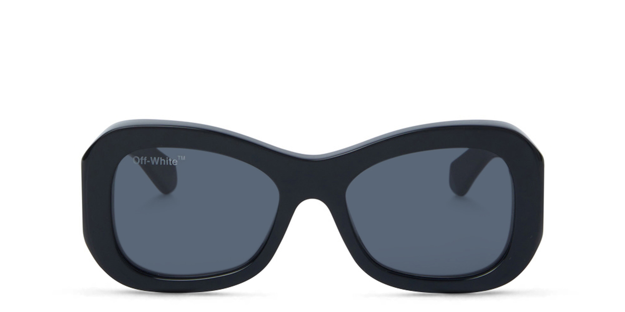 Shop OFF WHITE Unisex Round Sunglasses in Black online.