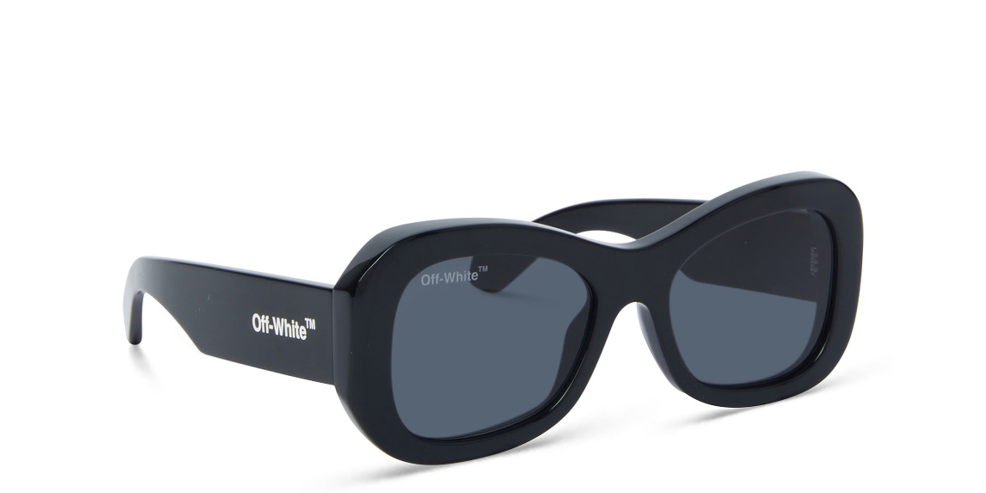 Shop OFF WHITE Unisex Round Sunglasses in Black online.