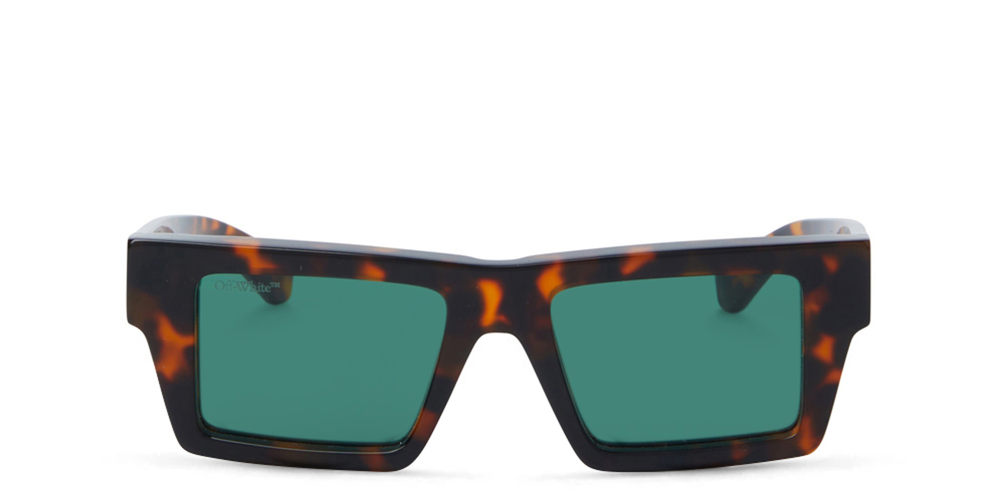 OFF WHITE Unisex Square Sunglasses in Havana – Product Photo 1