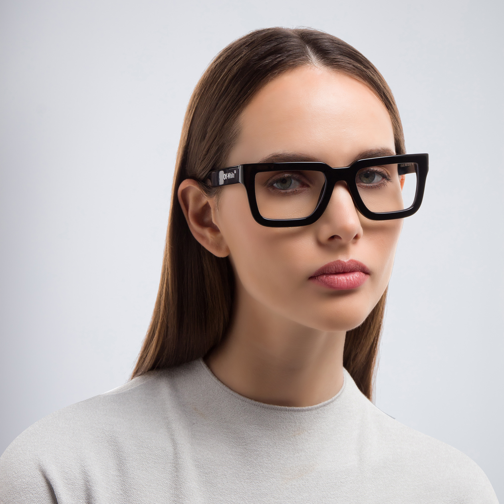 تسوق نظارات طبية مربعة للجنسين أوف وايت بلون أسود أونلاين.