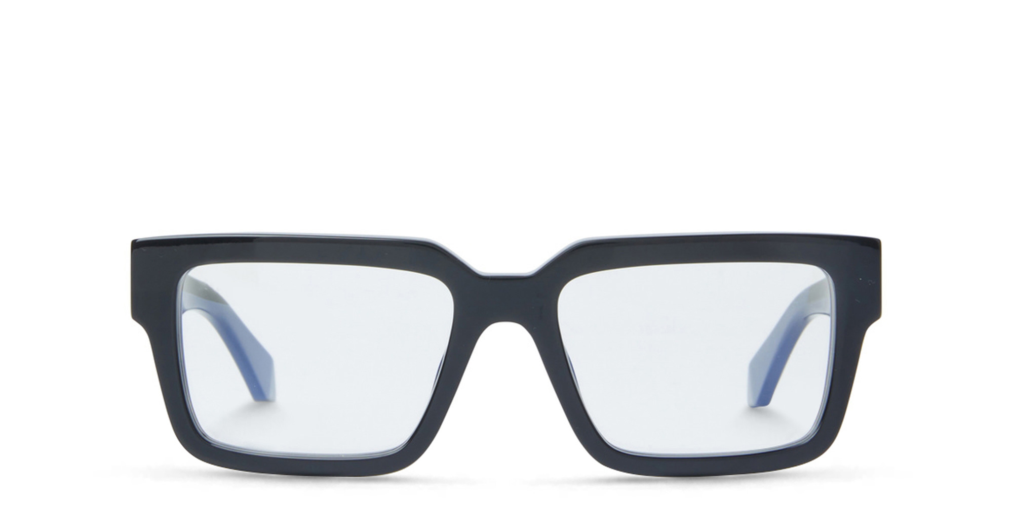Shop OFF WHITE Unisex Square Eyeglasses in Black online.