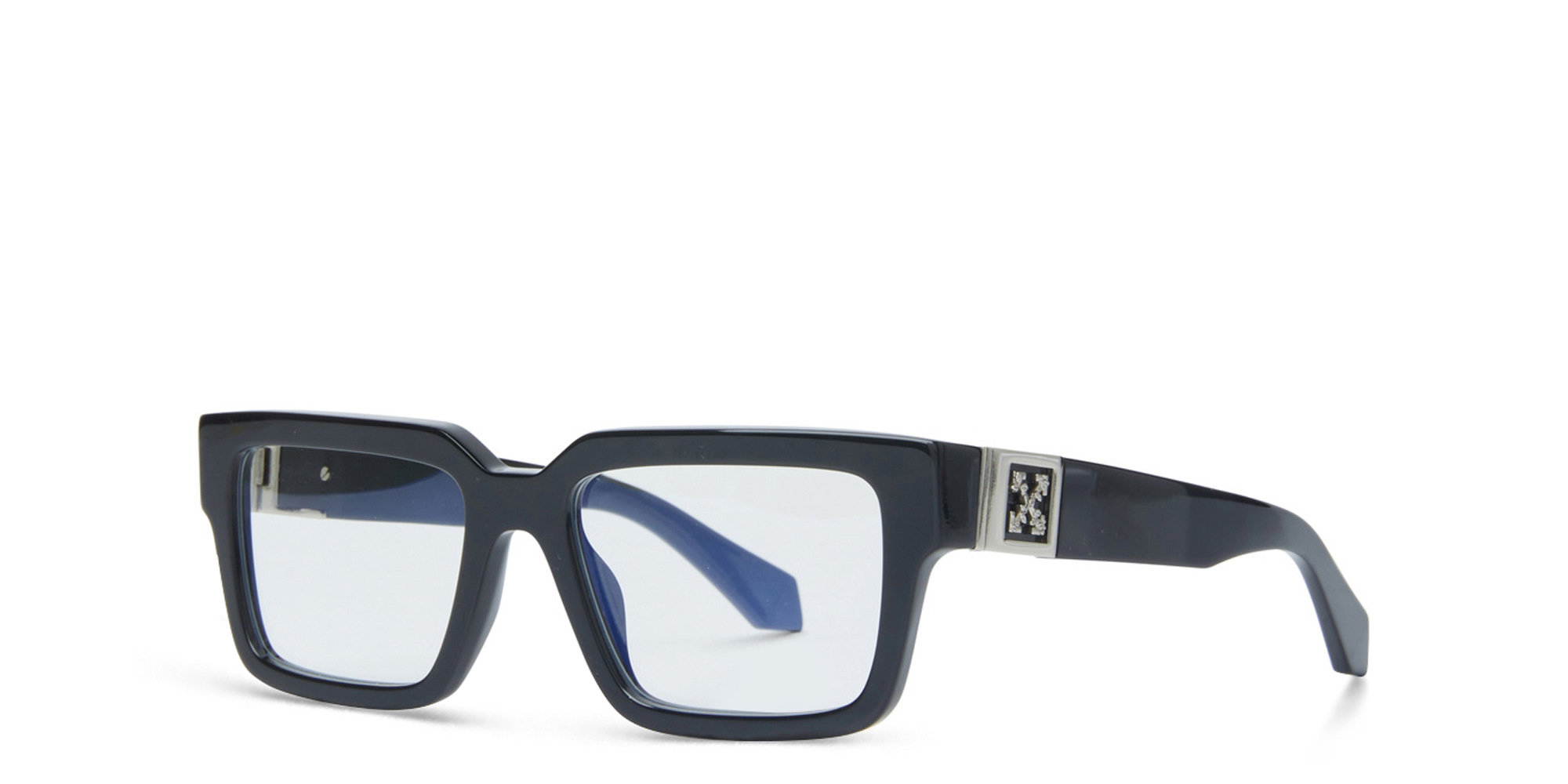 Shop OFF WHITE Unisex Square Eyeglasses in Black online.