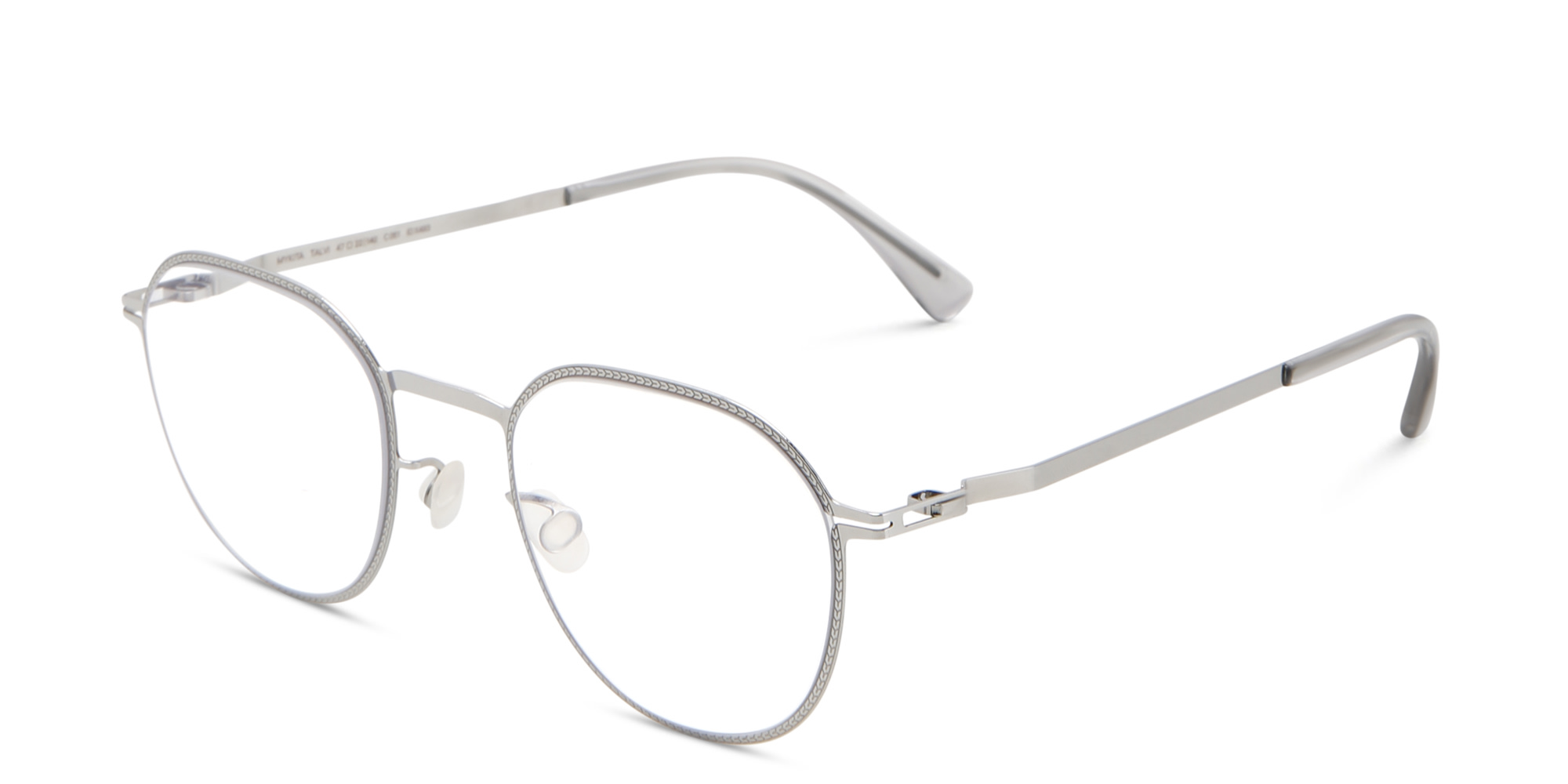 MYKITA Talvi Unisex Round Eyeglasses in Silver – Product Photo 2