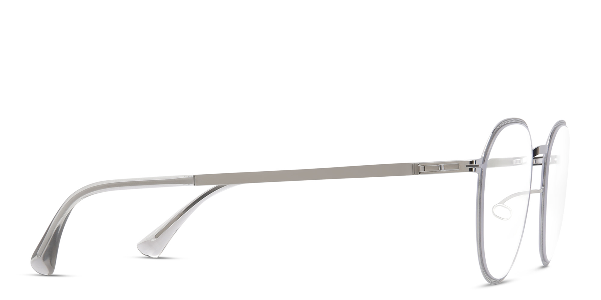 MYKITA Talvi Unisex Round Eyeglasses in Silver – Product Photo 3