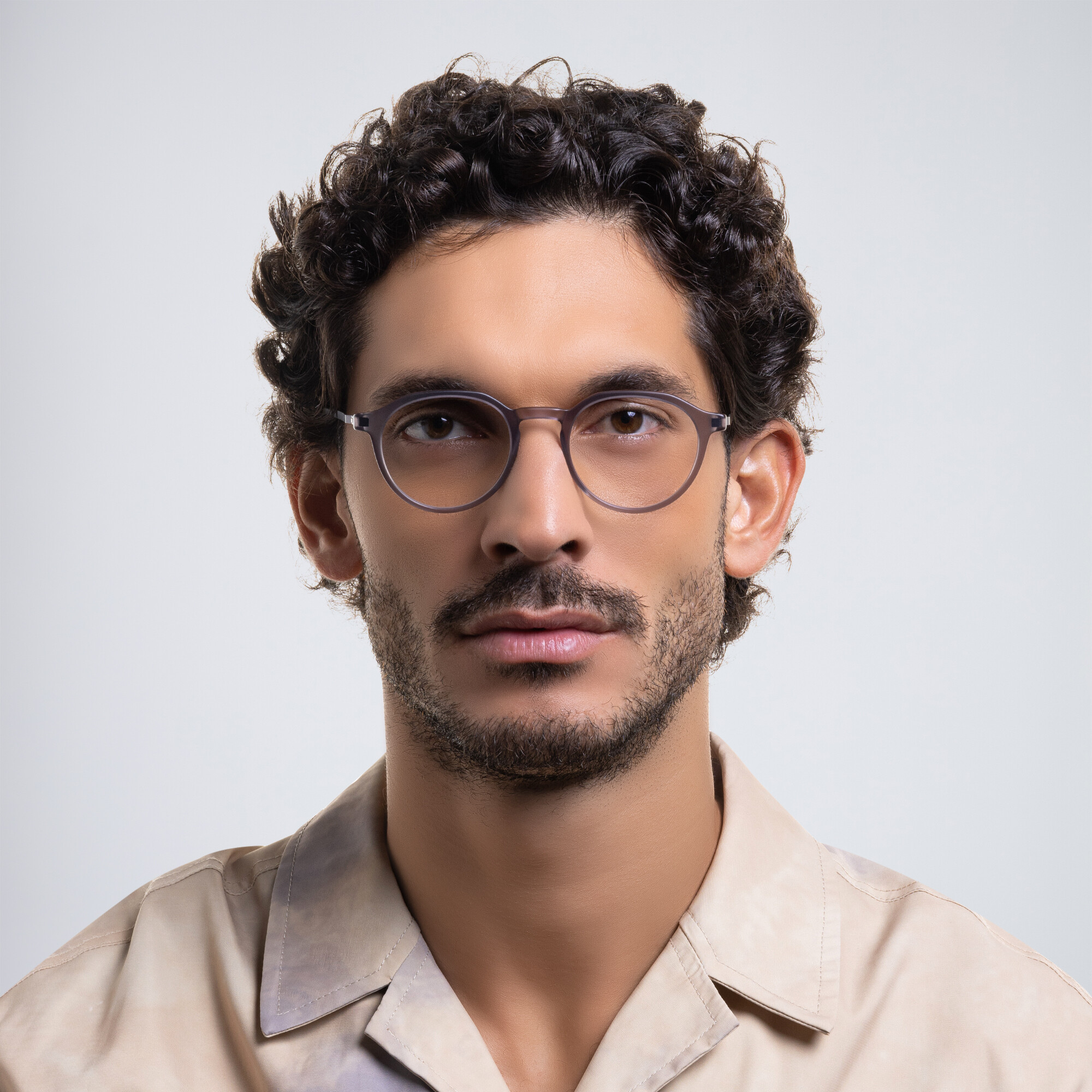 نظارات طبية ساجا بإطار دائري للجنسين من ميكيتا بلون رمادي - صورة المنتج 7