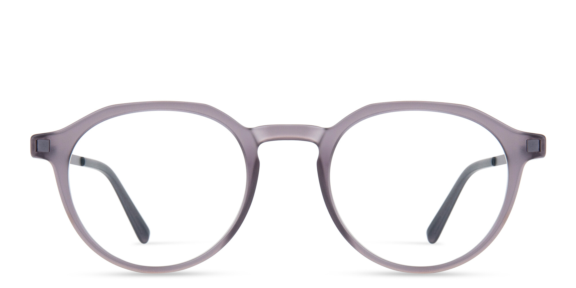 نظارات طبية ساجا بإطار دائري للجنسين من ميكيتا بلون رمادي - صورة المنتج 1