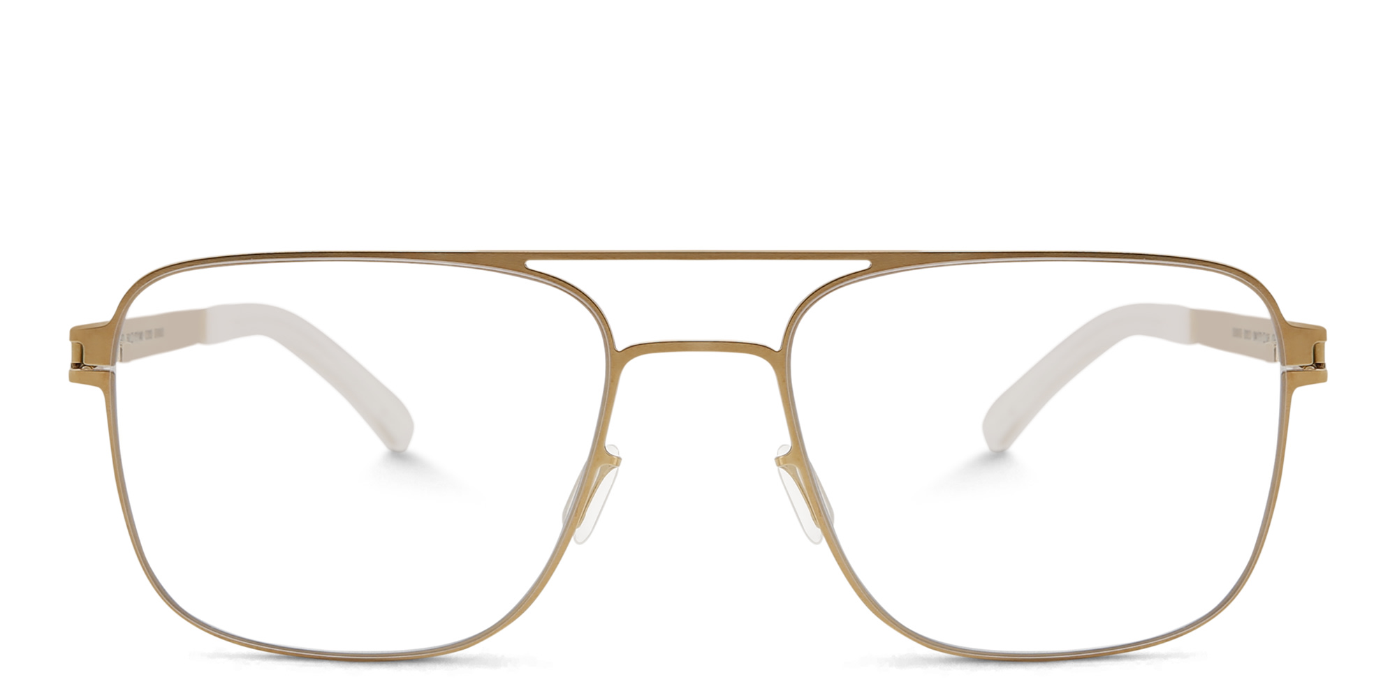 Shop MYKITA Fargo Unisex Aviator Eyeglasses in Gold online.