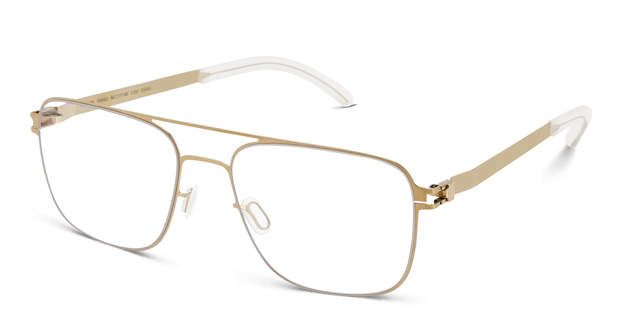 Shop MYKITA Fargo Unisex Aviator Eyeglasses in Gold online.