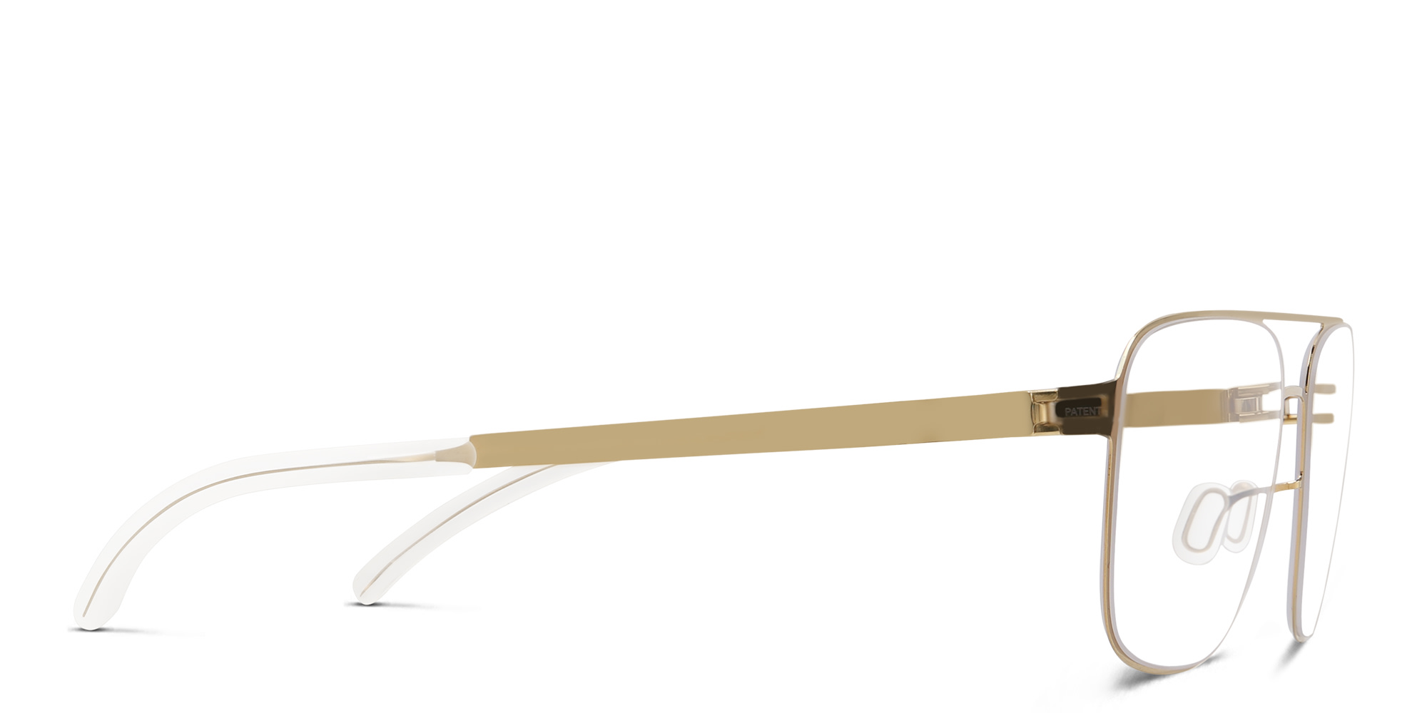 Shop MYKITA Fargo Unisex Aviator Eyeglasses in Gold online.