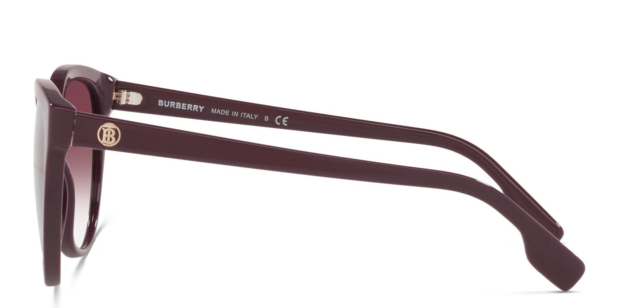 Shop BURBERRY Cat Eye Sunglasses in Bordeaux online.