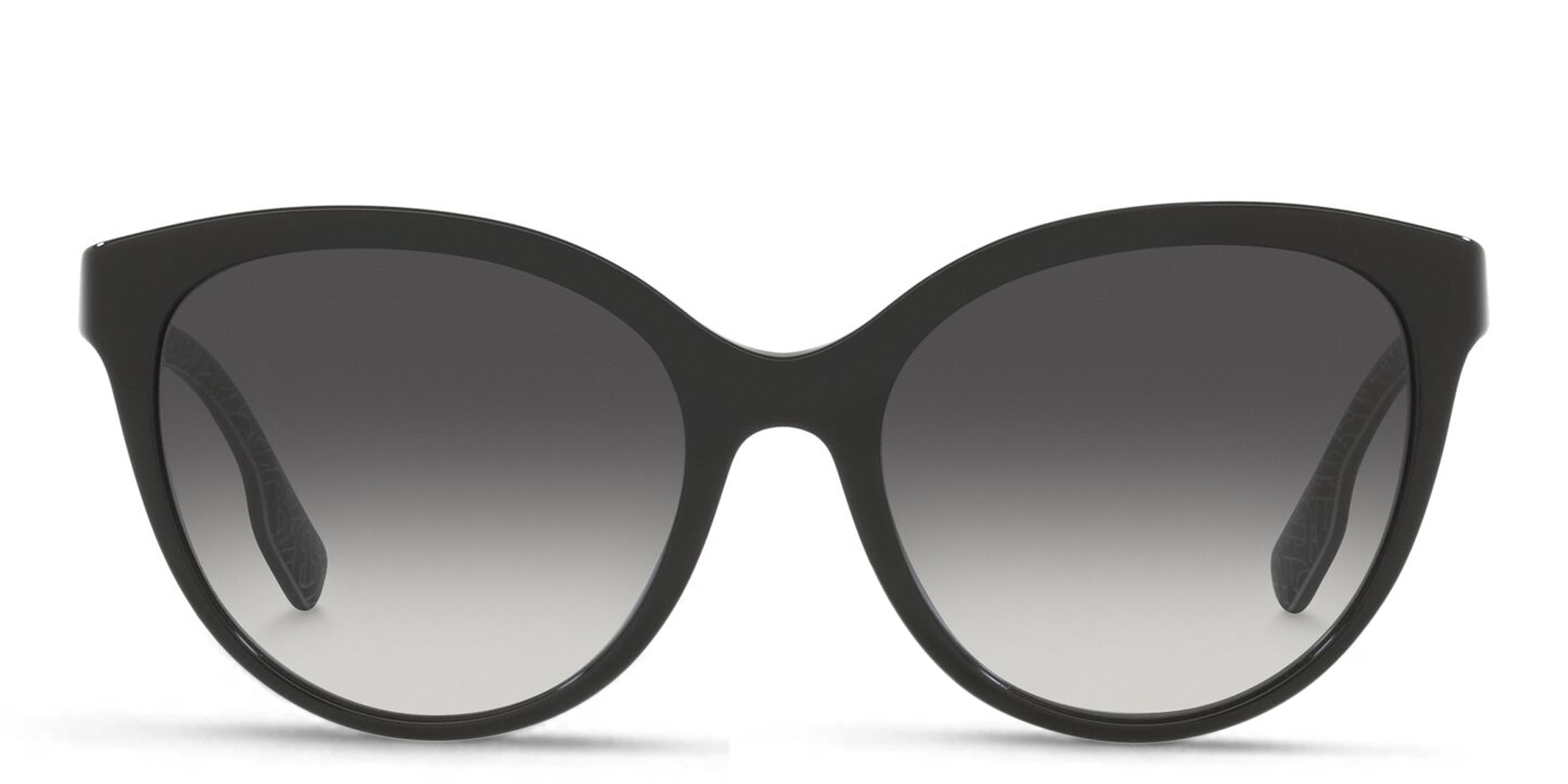Shop BURBERRY Cat Eye Sunglasses in Black online.