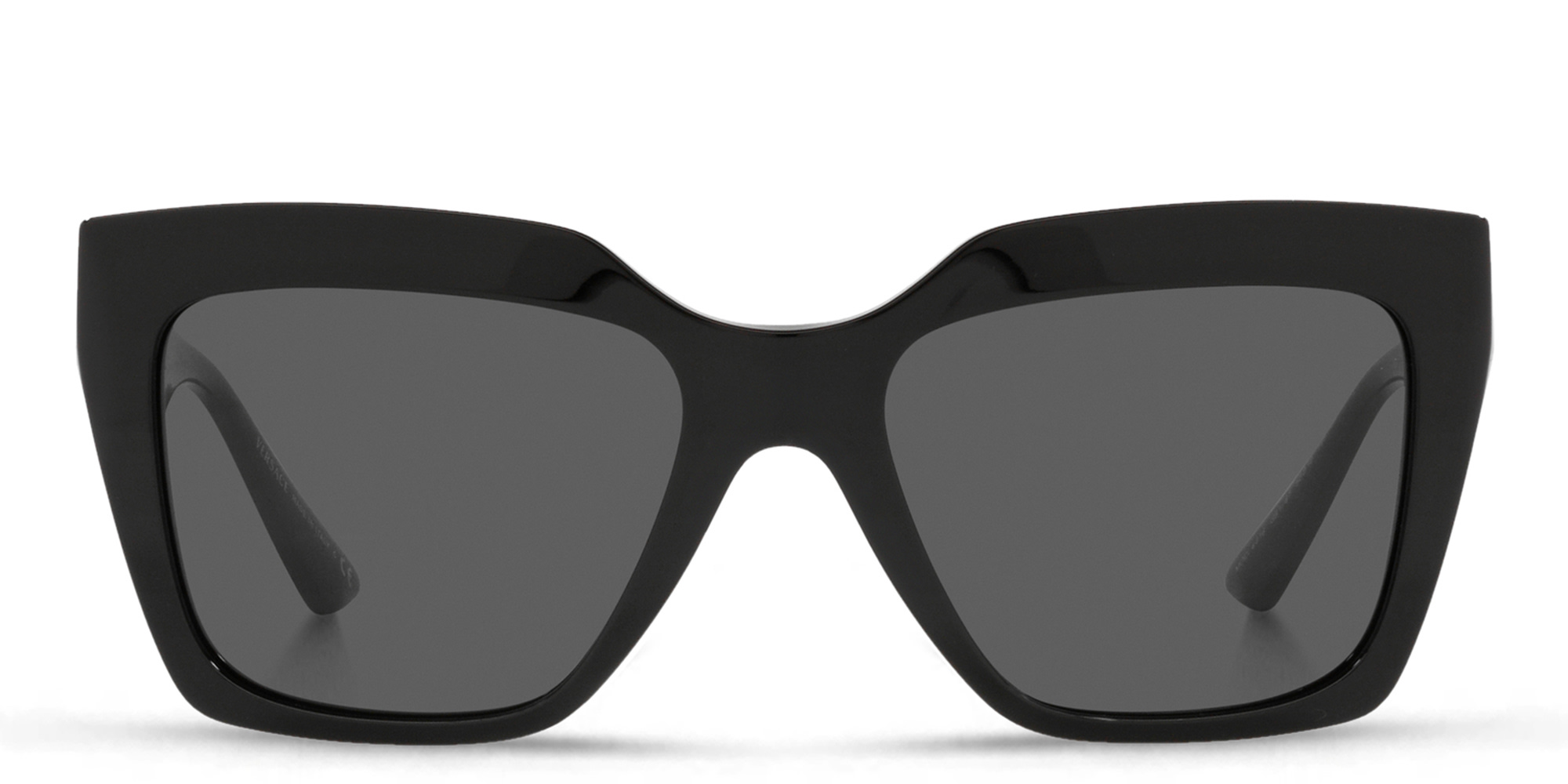 VERSACE Greca Square Sunglasses in Black – Product Photo 1
