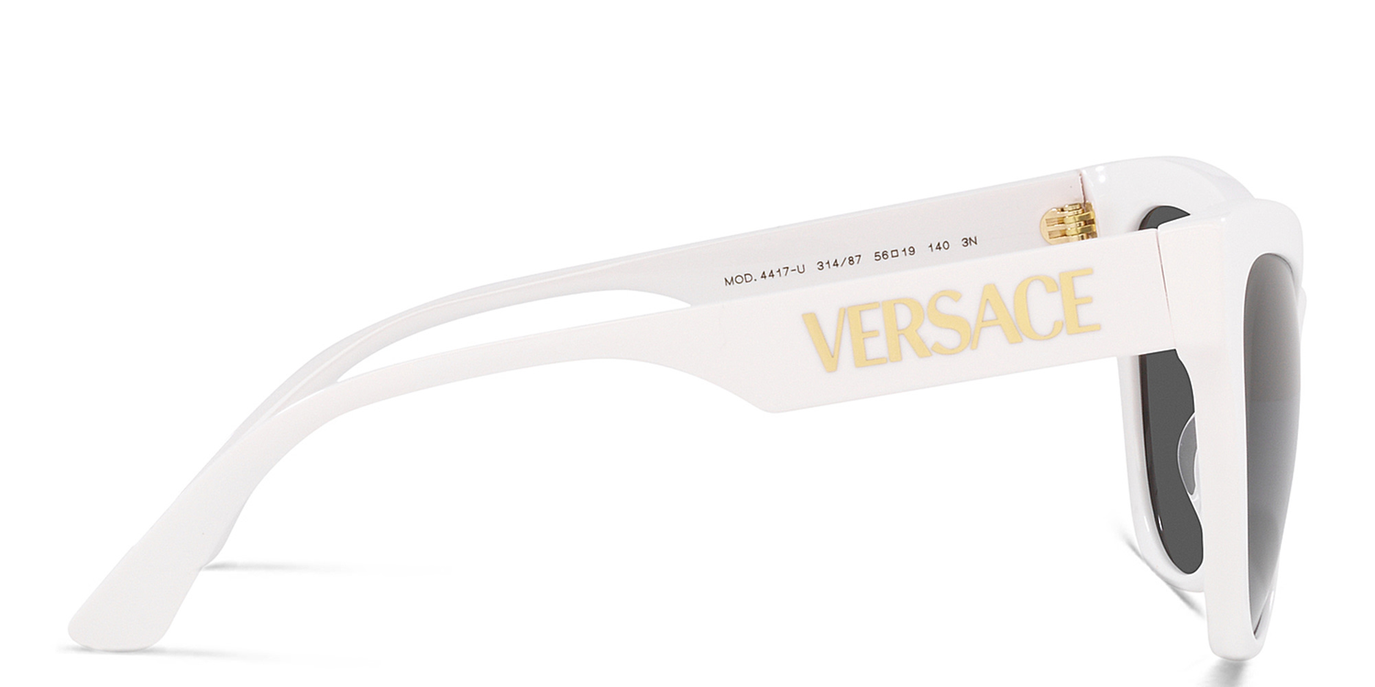 VERSACE Cat-Eye Sunglasses in White – Product Photo 3